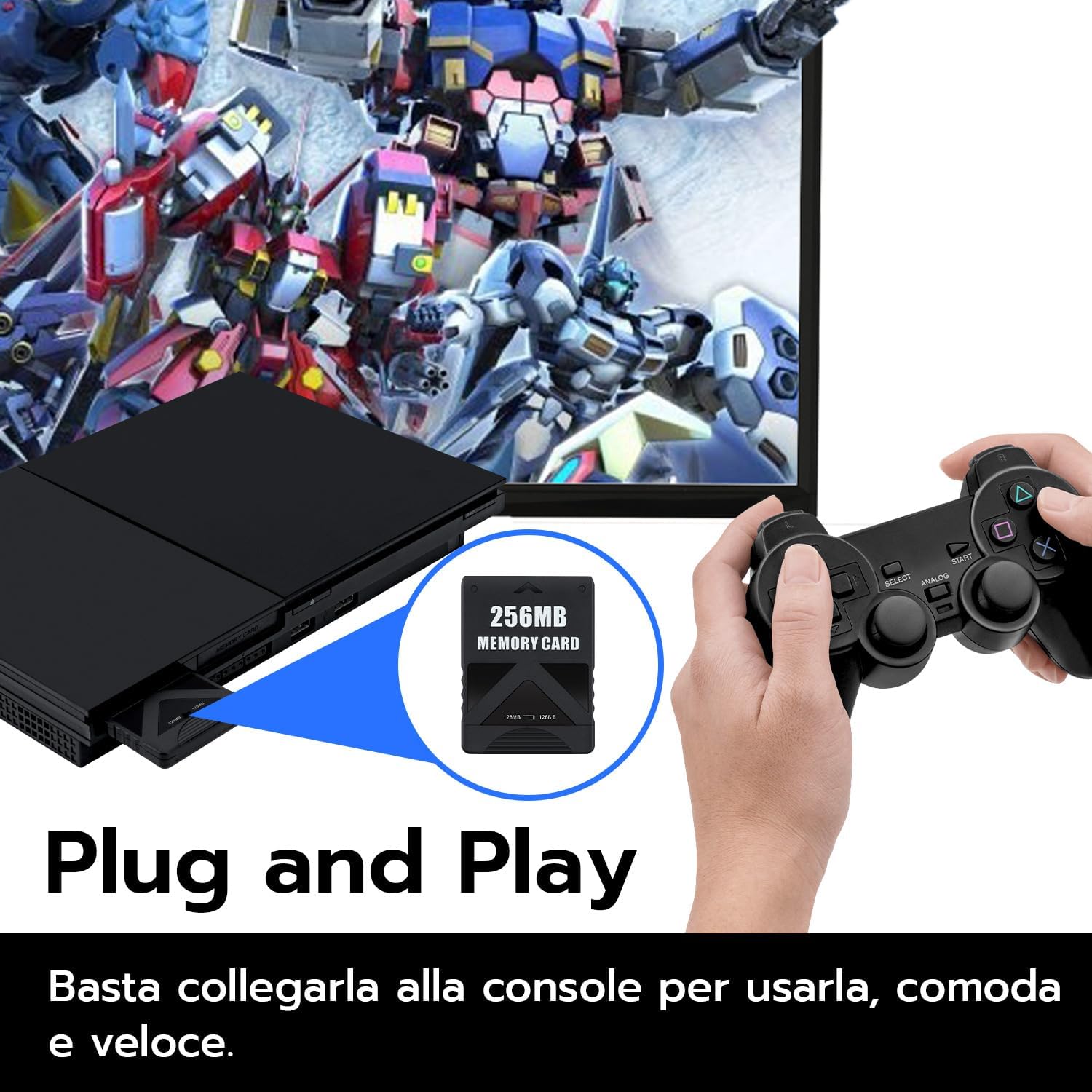 Thumbnail 5 de Wigearss Scheda di Memoria 256MB per PS2
