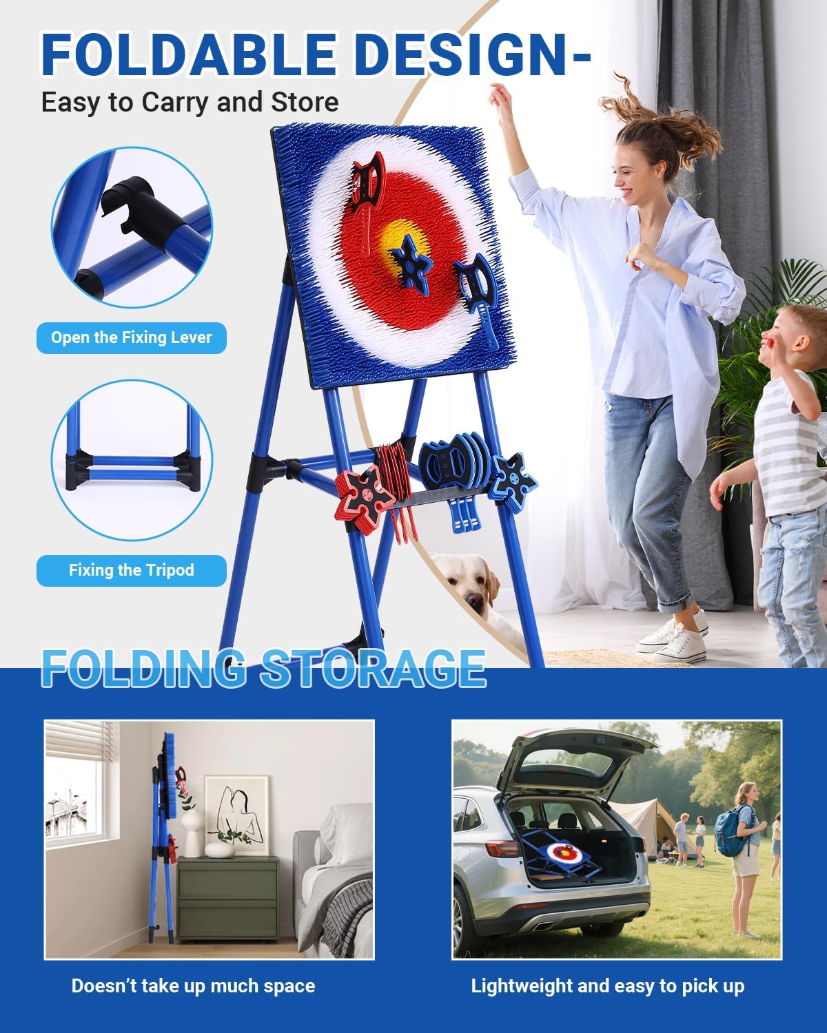 Thumbnail 6 de Axe Throwing Game for Backyard - 8 Throwing Axes Set