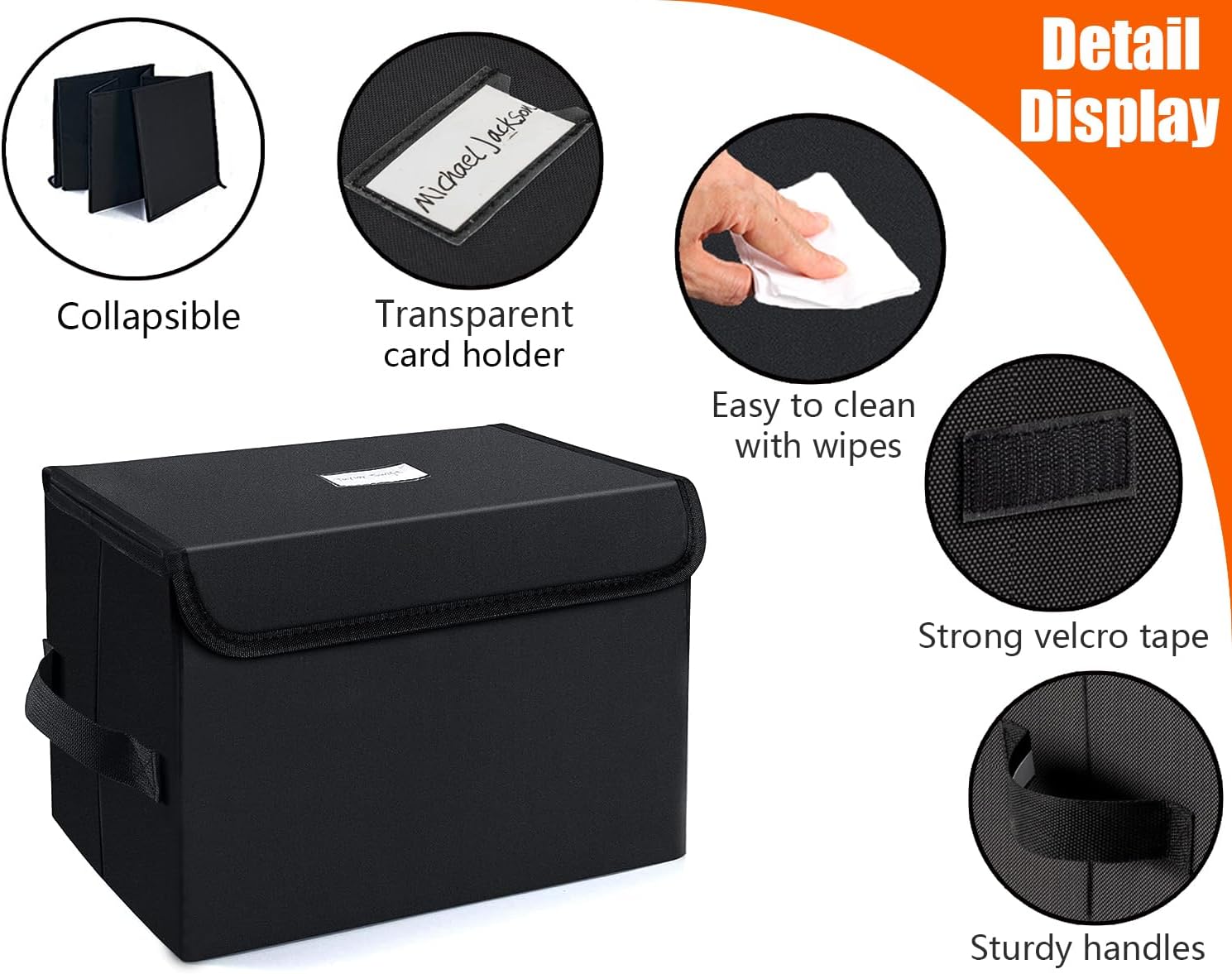 Thumbnail 2 de UENTIP 7-inch Vinyl Record Storage Box 60-capacity