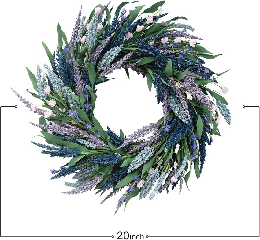Detalle de Tempus 20 Inch Artificial Green Wreath