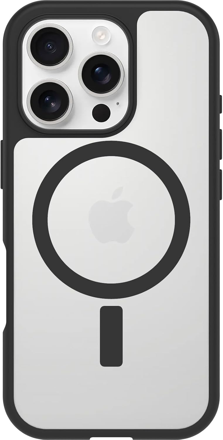 Thumbnail 1 de Coque OtterBox Sleek Series MagSafe pour iPhone 16 Pro, ultra-mince antichoc (transparente/noire)