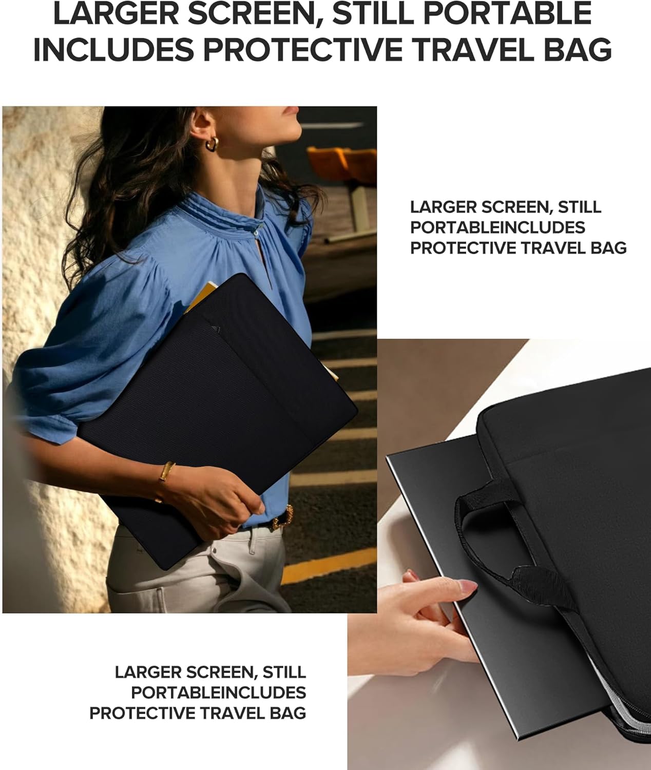 Thumbnail 4 de UPERFECT QLED 24" 120Hz Portable Monitor (1080P, 125% sRGB, 400 nits) with Stand & VESA