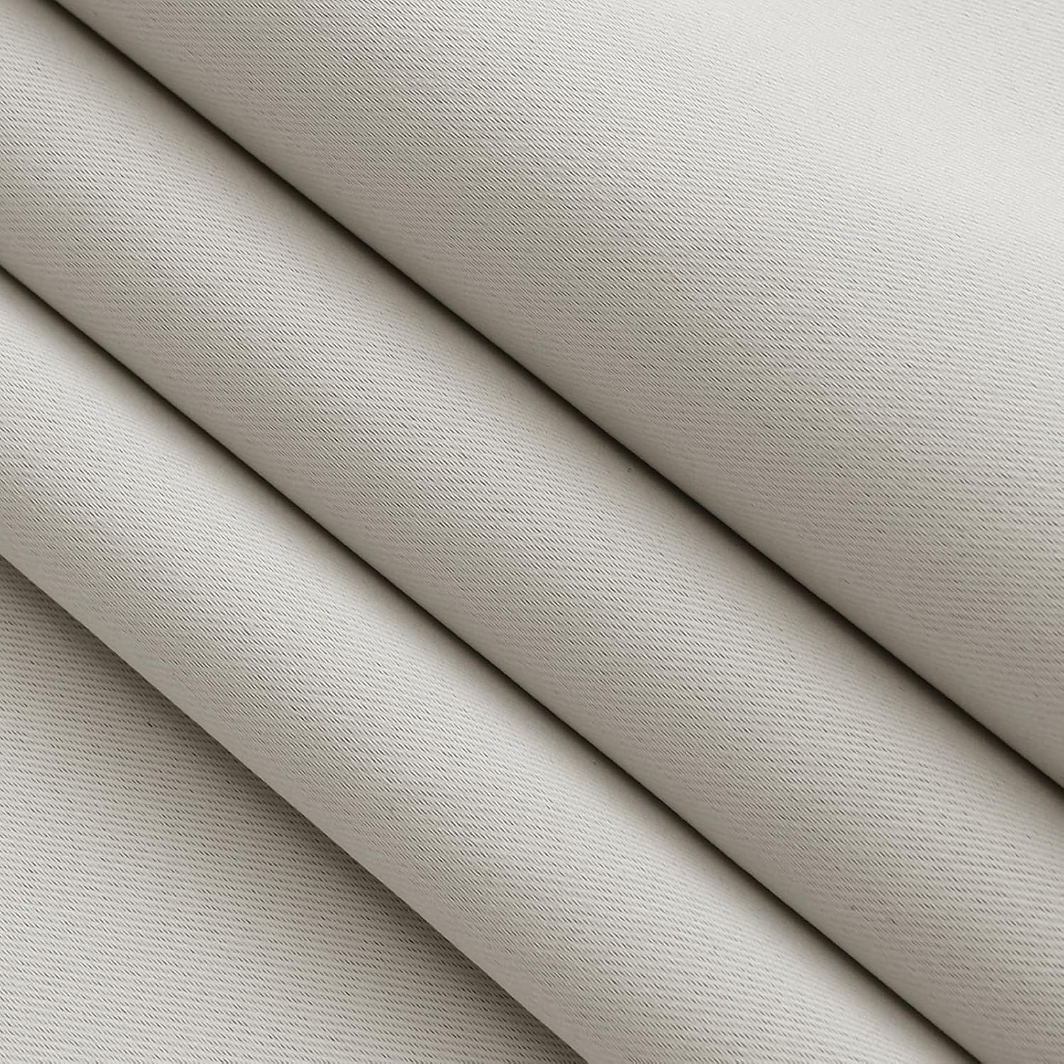 Thumbnail 6 de VEHEDE Short Small Window Curtains (45 inch drop) – Thermal blackout eyelet curtains, light beige, 2 panels
