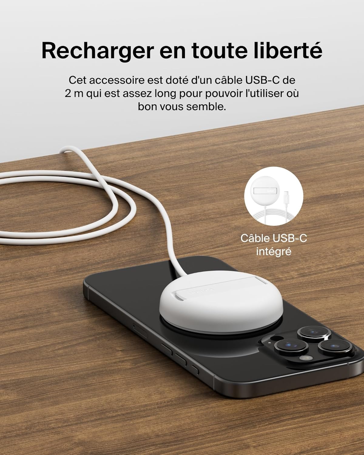 Detalle 2 de Belkin BoostCharge Pro 15W Station de charge sans fil