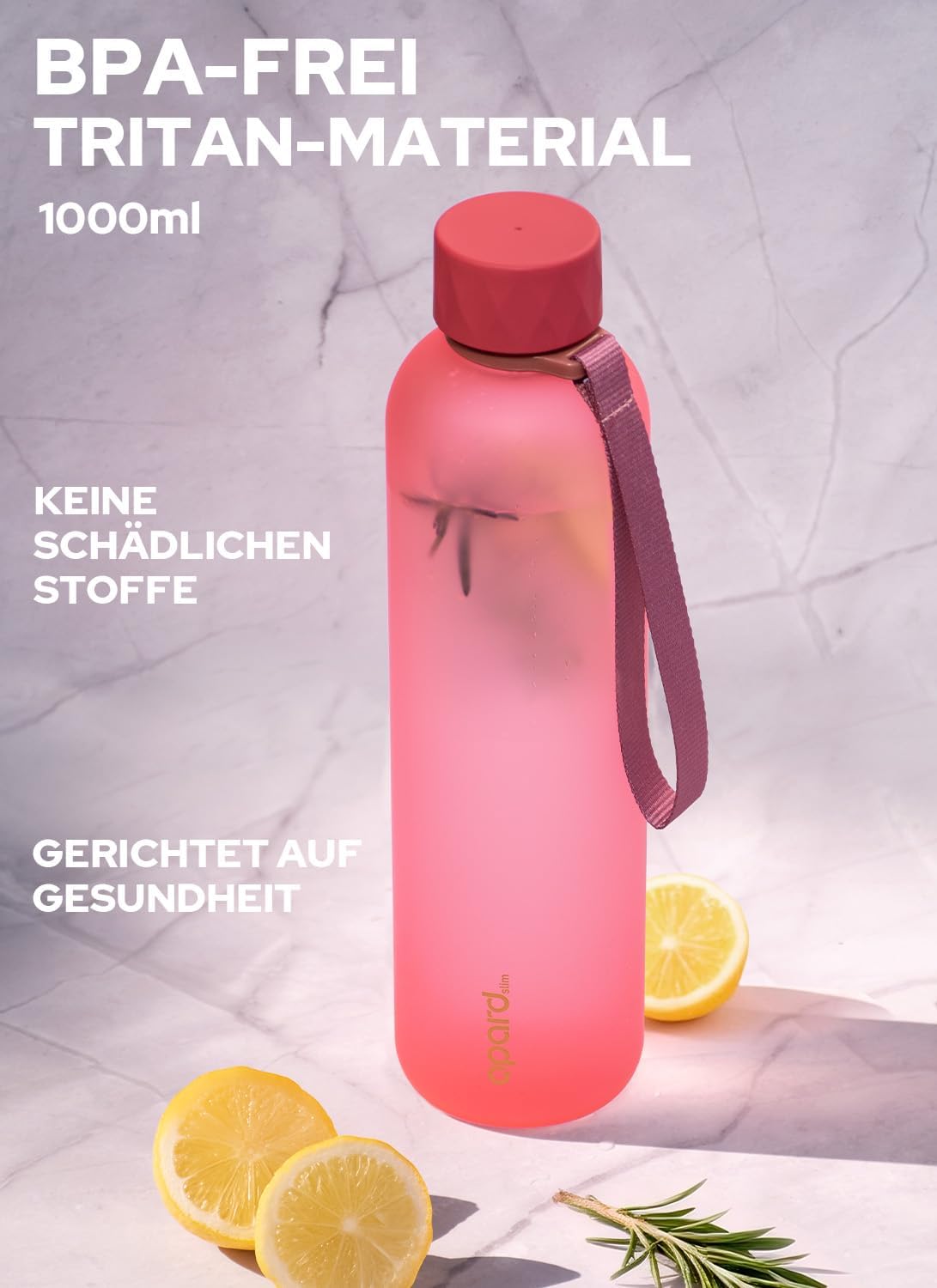 Detalle 2 de Opard Slim Trinkflasche 1 l für Sprudelwasser