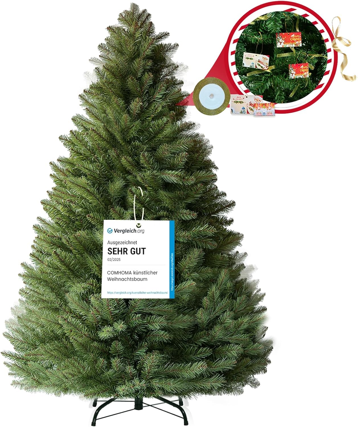 EXRACING Sapin de Noël Premium 195 cm