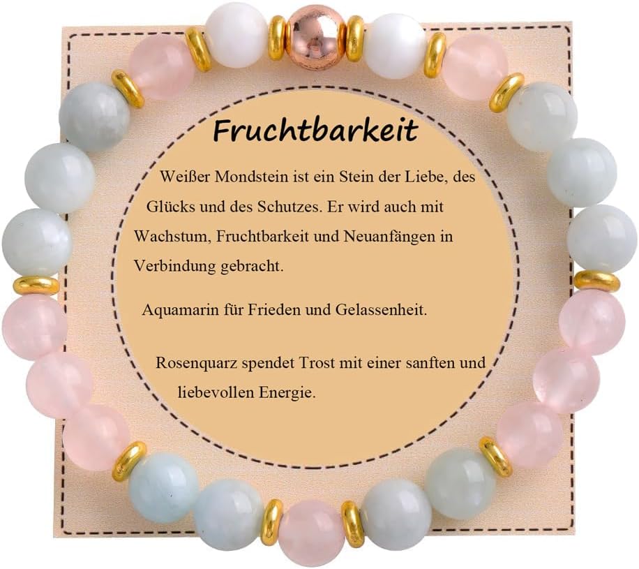 Thumbnail 5 de UEUC Heilstein-Perlenarmband 8 mm für Frauen