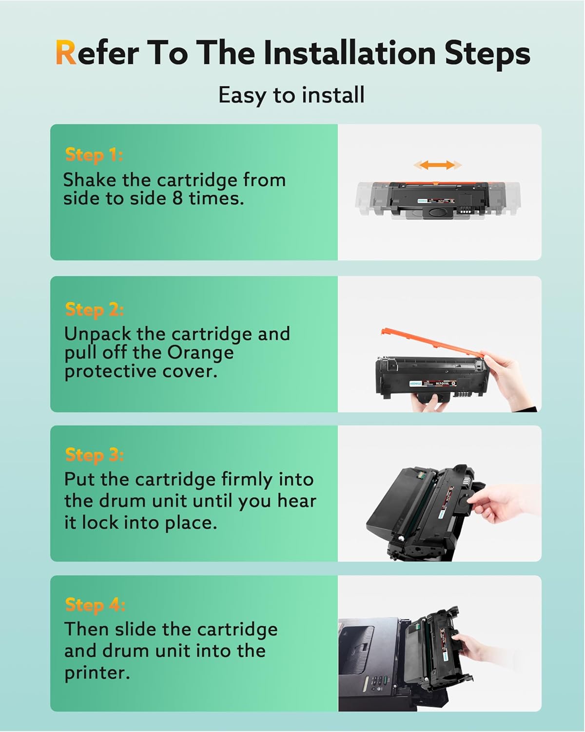 Detalle 1 de KEENKLE MLT-D116L Toner Schwarz für 3.000 Seiten