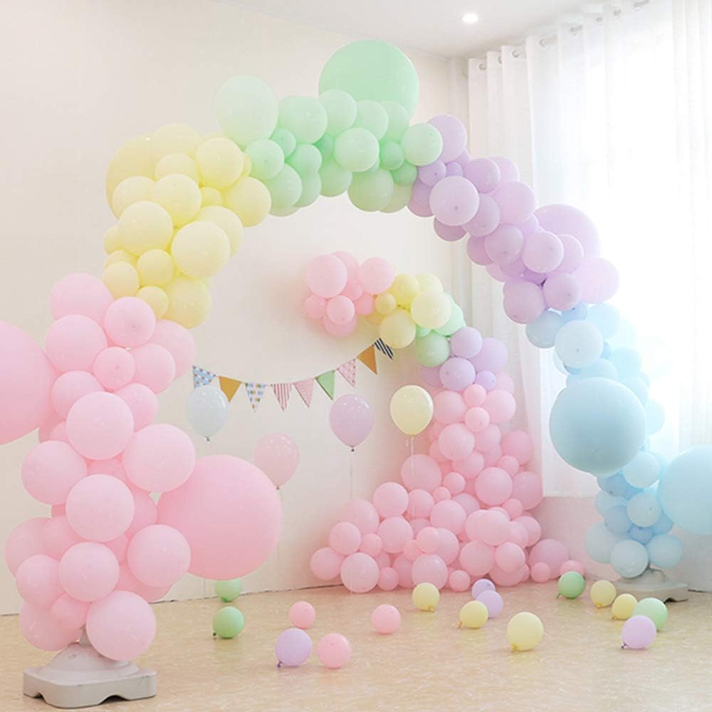 Detalle de 100 Pack 10 Inch Mixed Color Balloons: Thick, Pastel Macaron Latex for Party Decor