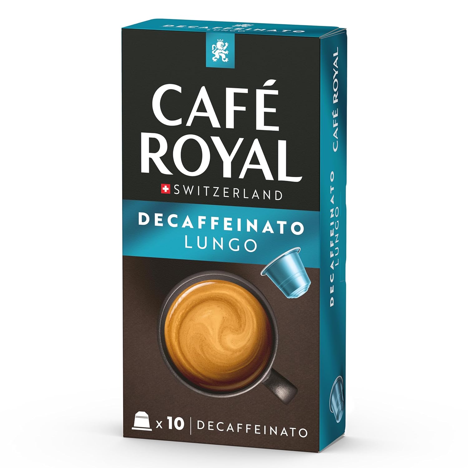 Detalle 2 de Café Royal Lungo Decaffeinato – Nespresso-kompatible Kaffeekapseln, 100 Kapseln