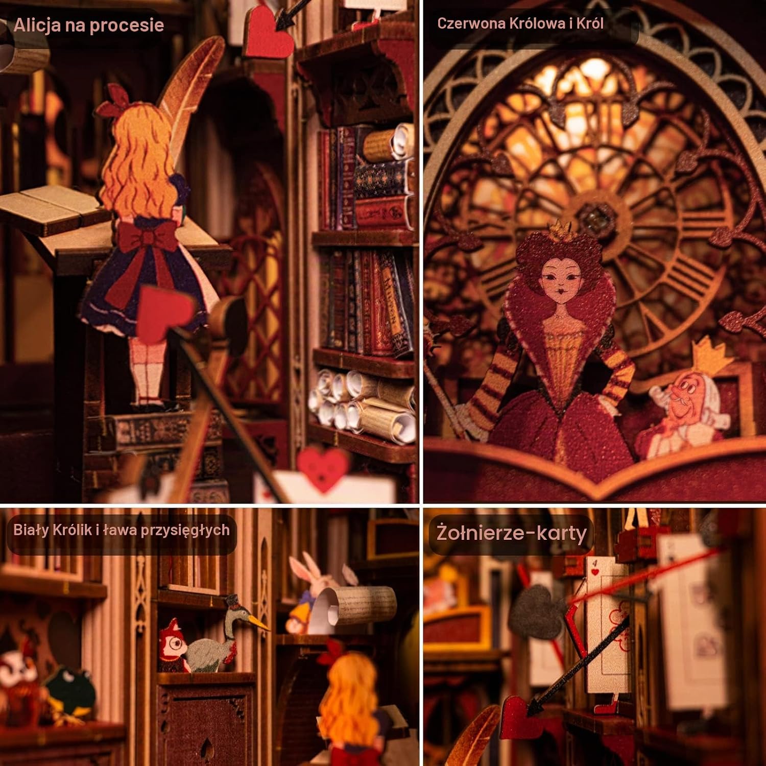 Thumbnail 3 de MiniCity NV01-04 Dreamland – drewniany Book Nook 3D z oświetleniem LED