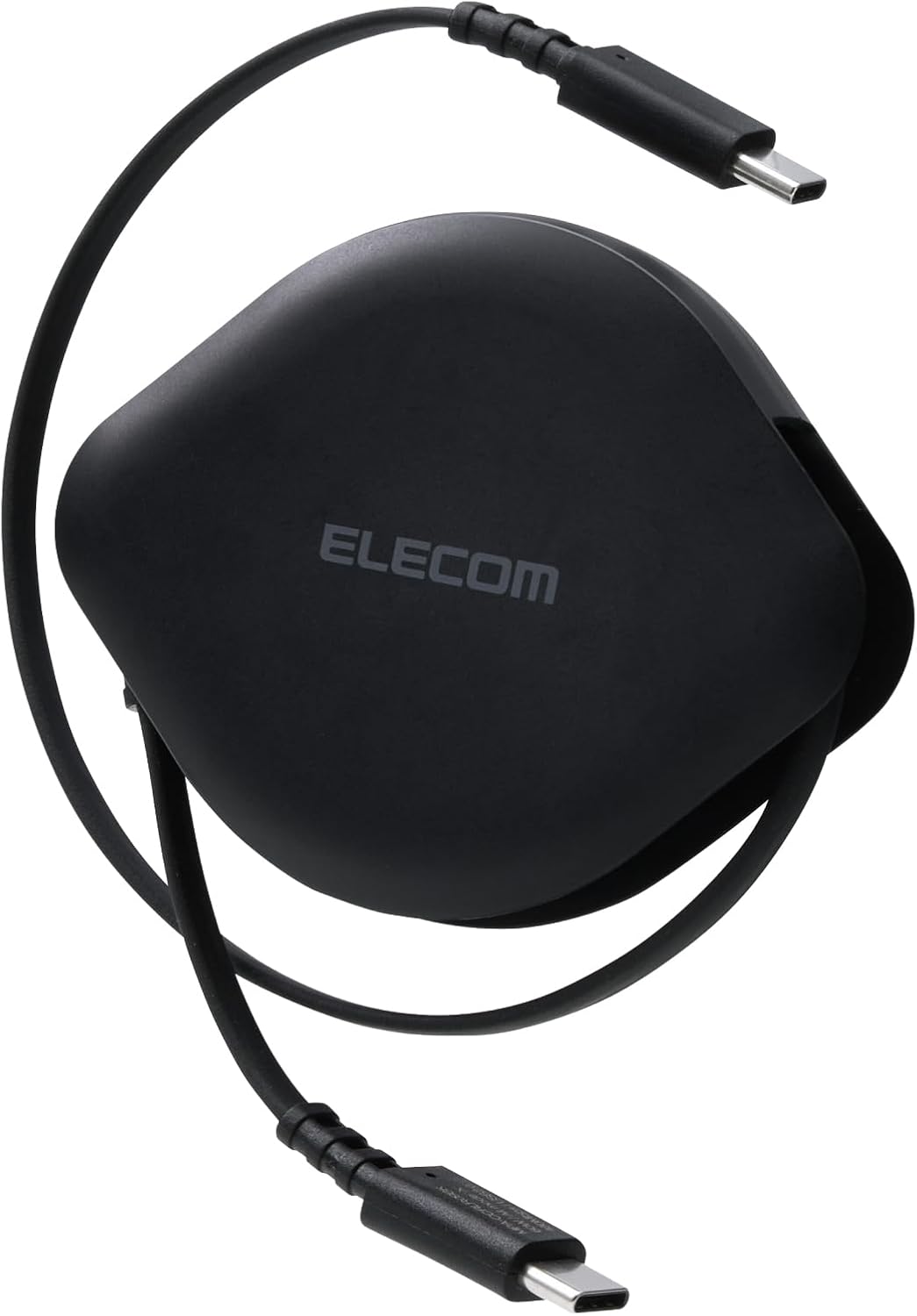Detalle de エレコム MPA-CCECRLR09BK 巻き取り式USB Type-Cケーブル 0.9m・PD 60W対応
