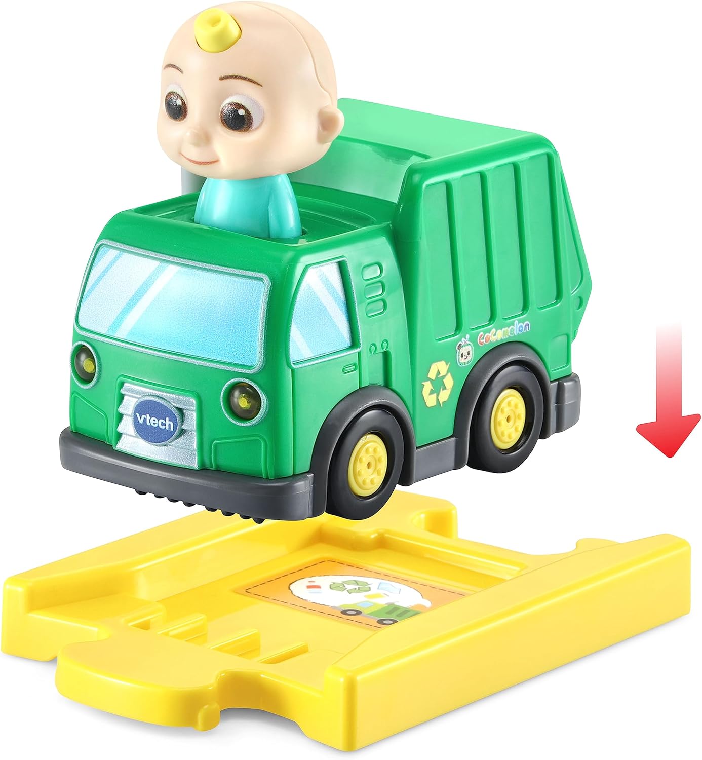 Thumbnail 1 de VTech 80-561404 TUT Baby Flitzer CoComelon: camion della spazzatura con binario