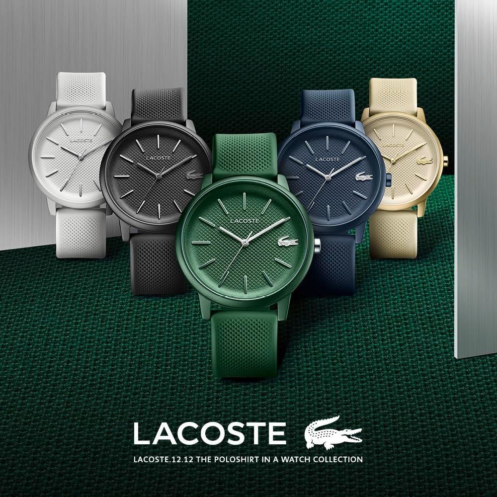 Thumbnail 4 de Lacoste.12.12 MOVE Orologio da uomo al quarzo con cinturino silicone kaki