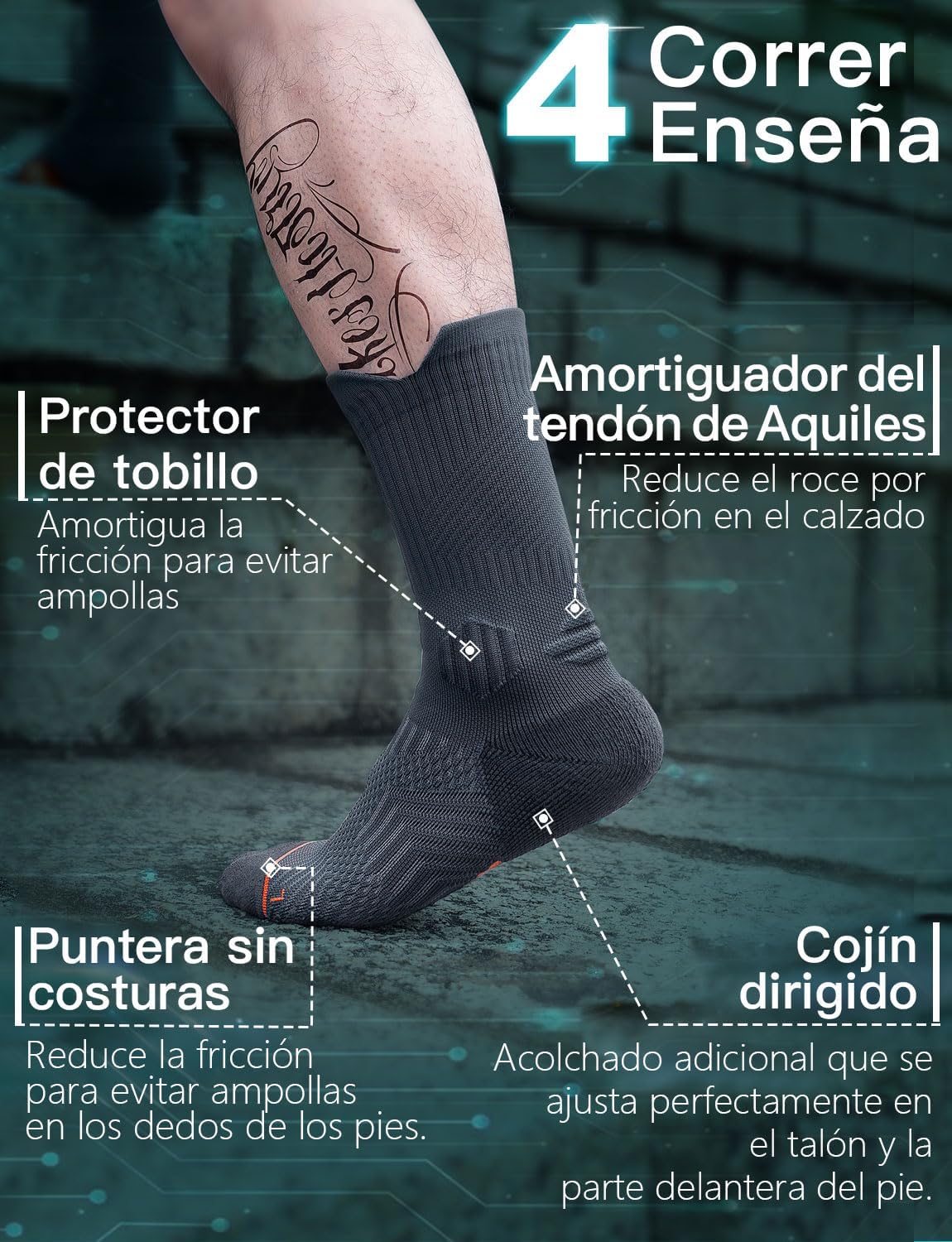 Thumbnail 3 de Juclise Calcetines de Compresión Running