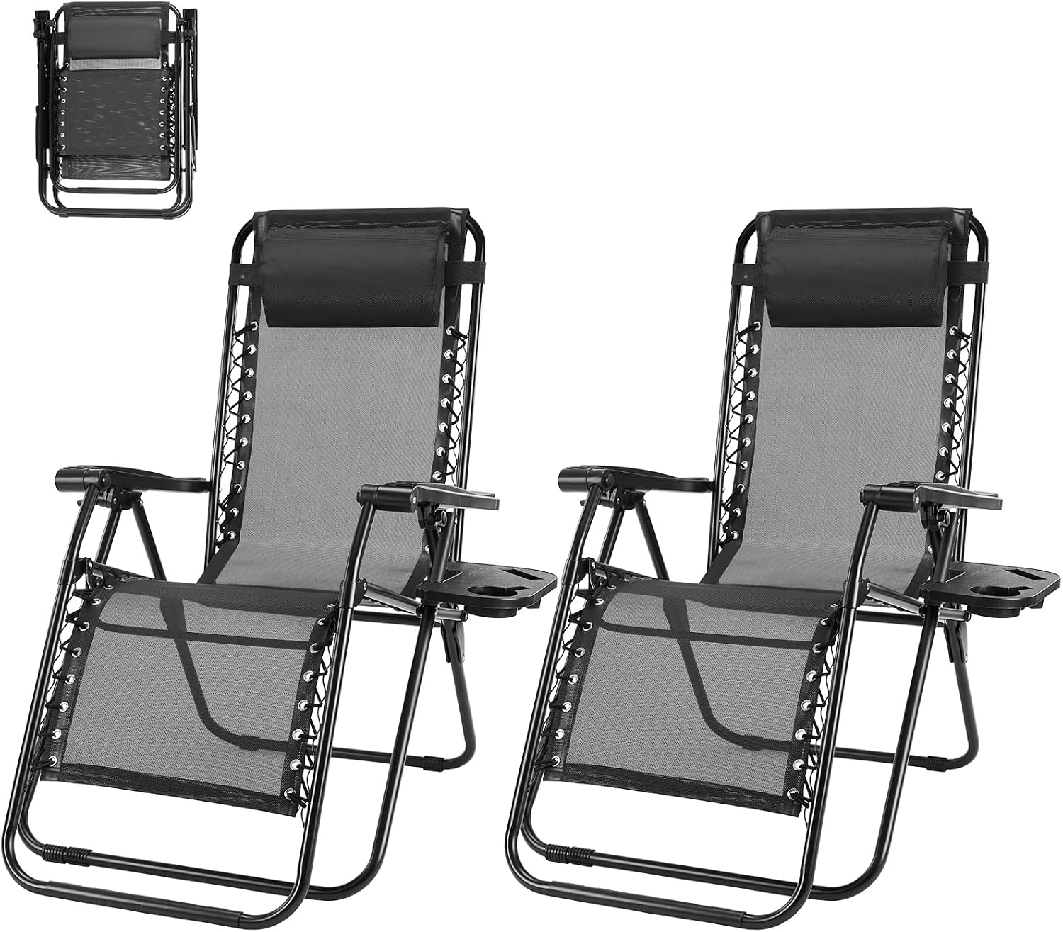 Detalle de HAPPYMONT Zero Gravity Chairs Set of 2