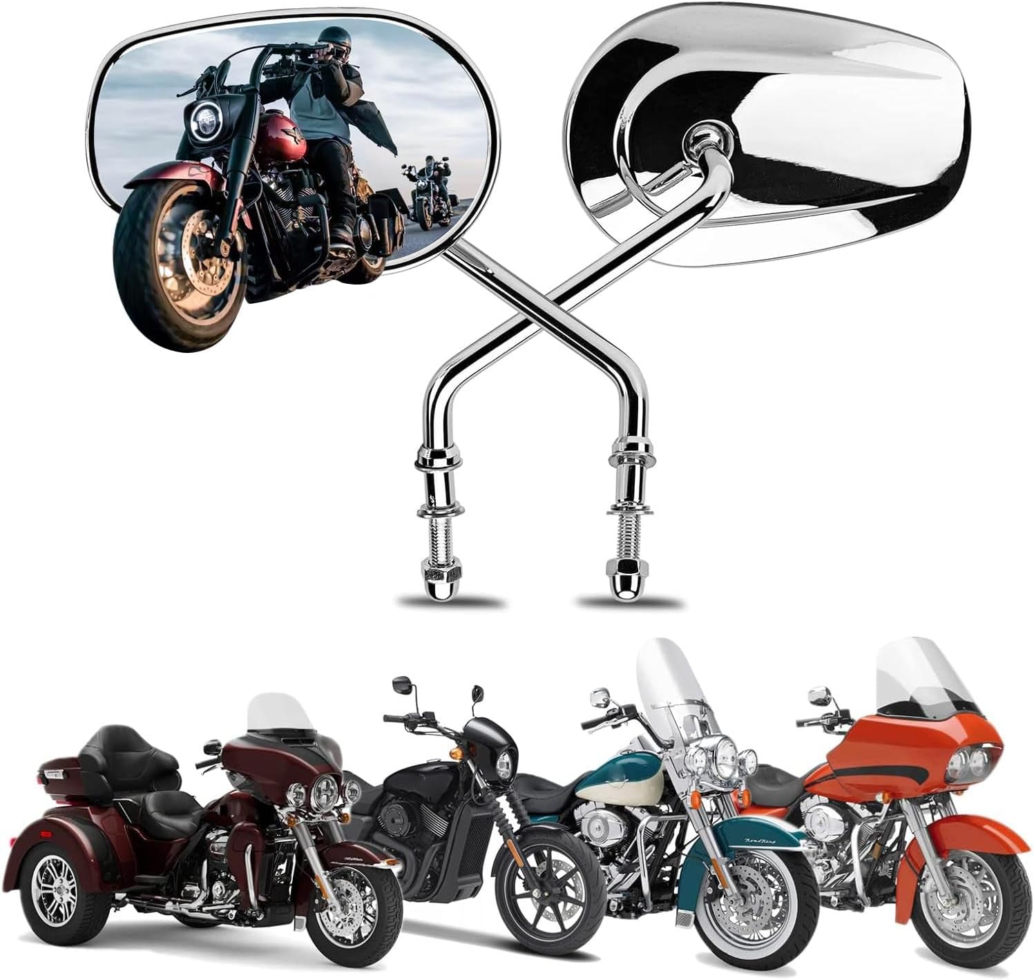 Detalle 2 de Motobiker side mirrors M8