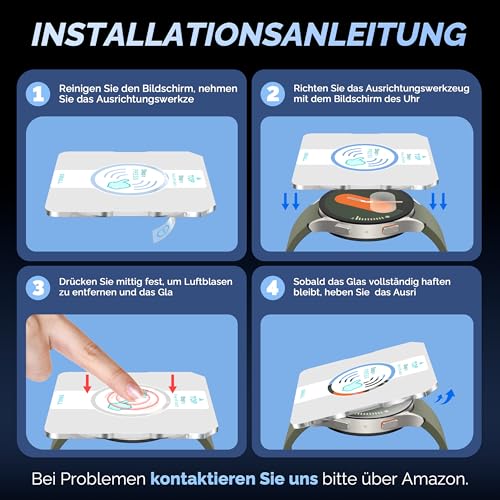 Thumbnail 5 de Misxi 5er Schutzfolie für 40mm Samsung Galaxy Watch 7/6 – präziser Displayschutz