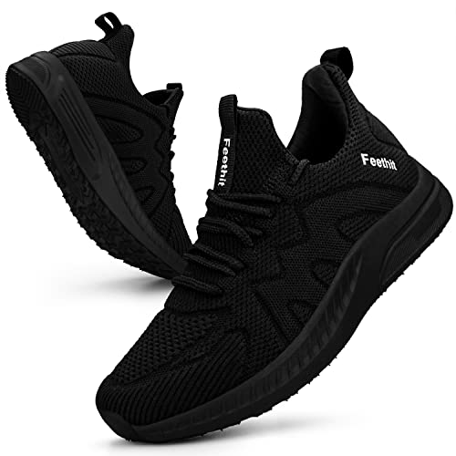 Detalle de Feethit Chaussures de Sport Femme Respirant Légère de Fitness Noir — Taille 41