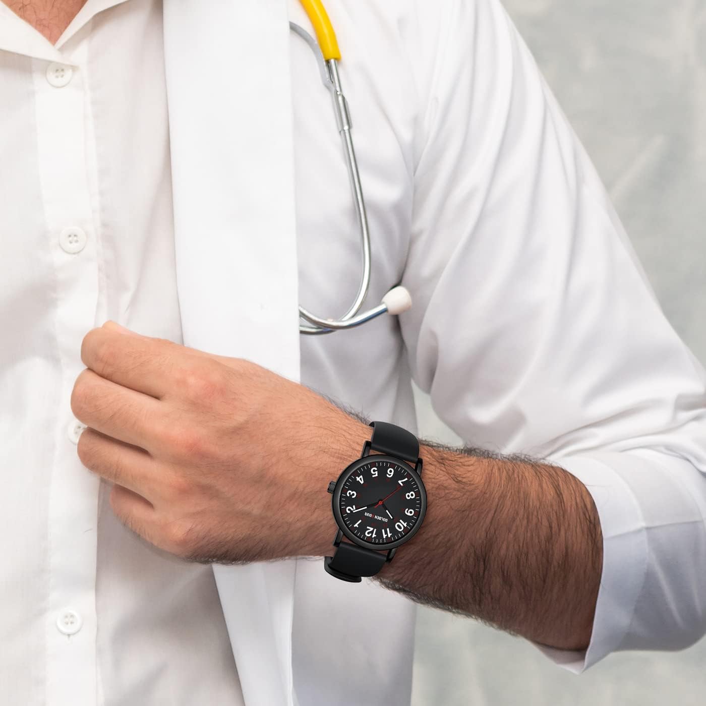 Thumbnail 6 de GOLDEN HOUR Krankenschwesteruhr 24 Stunden