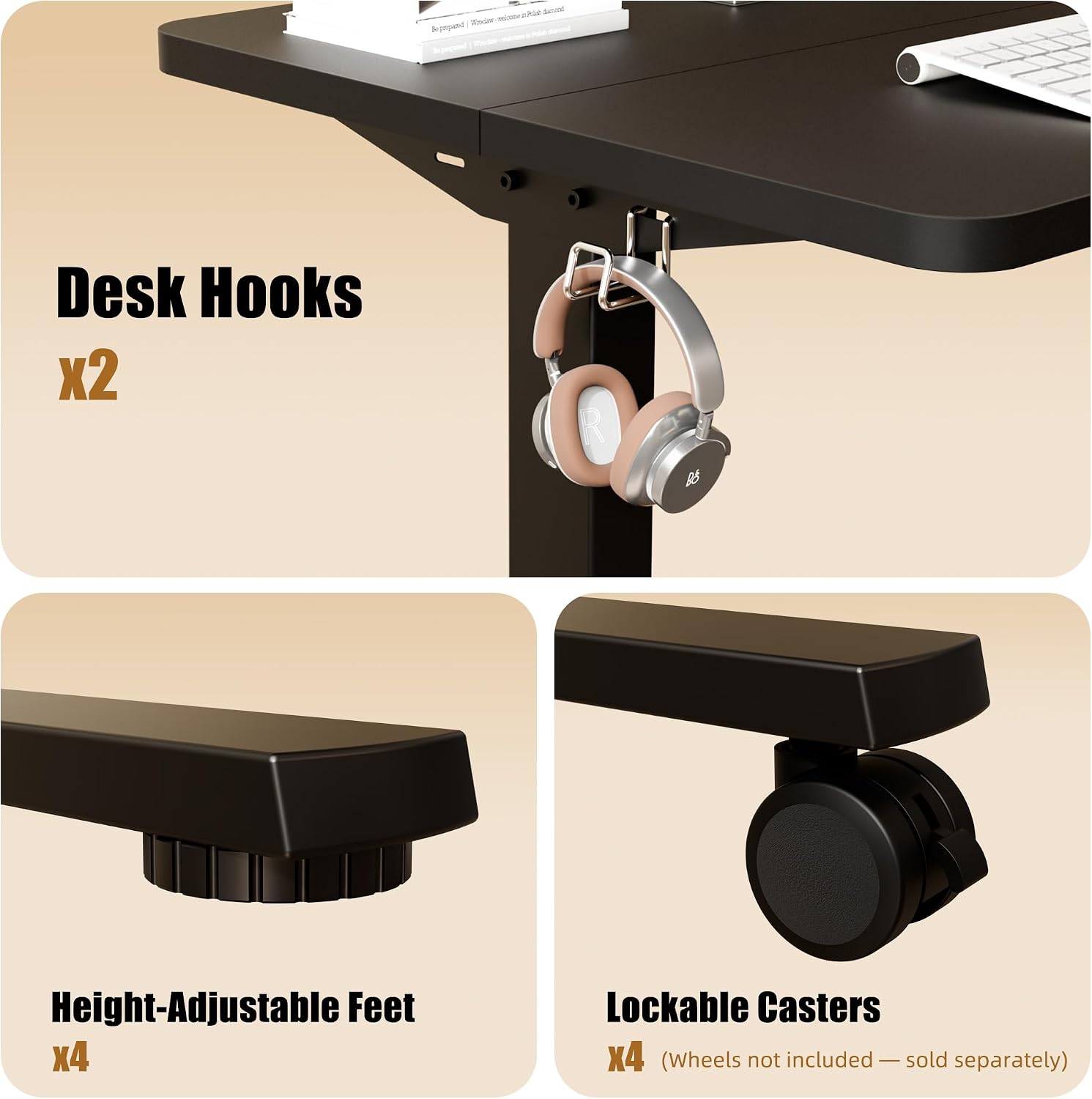 Thumbnail 5 de ERGOMAKER Electric Height Adjustable Desk 80x60cm