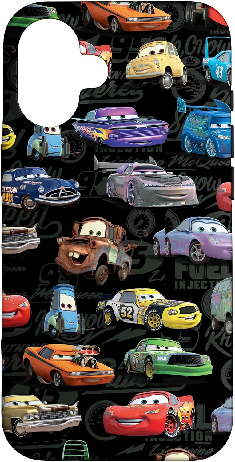 Detalle de Disney Pixar Cars funda iPhone 16 estampada