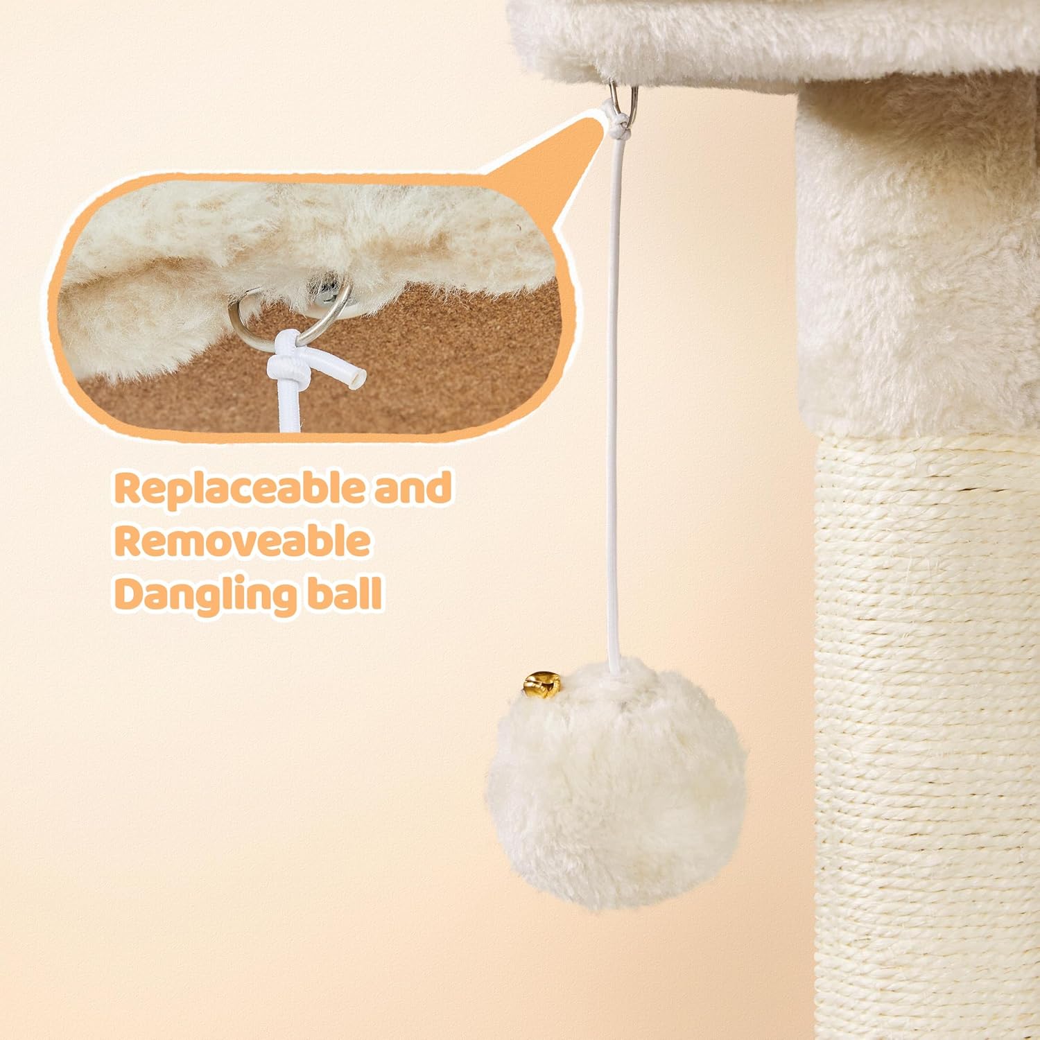 Thumbnail 6 de Yaheetech Cat Tree 87cm Small Cat Tower