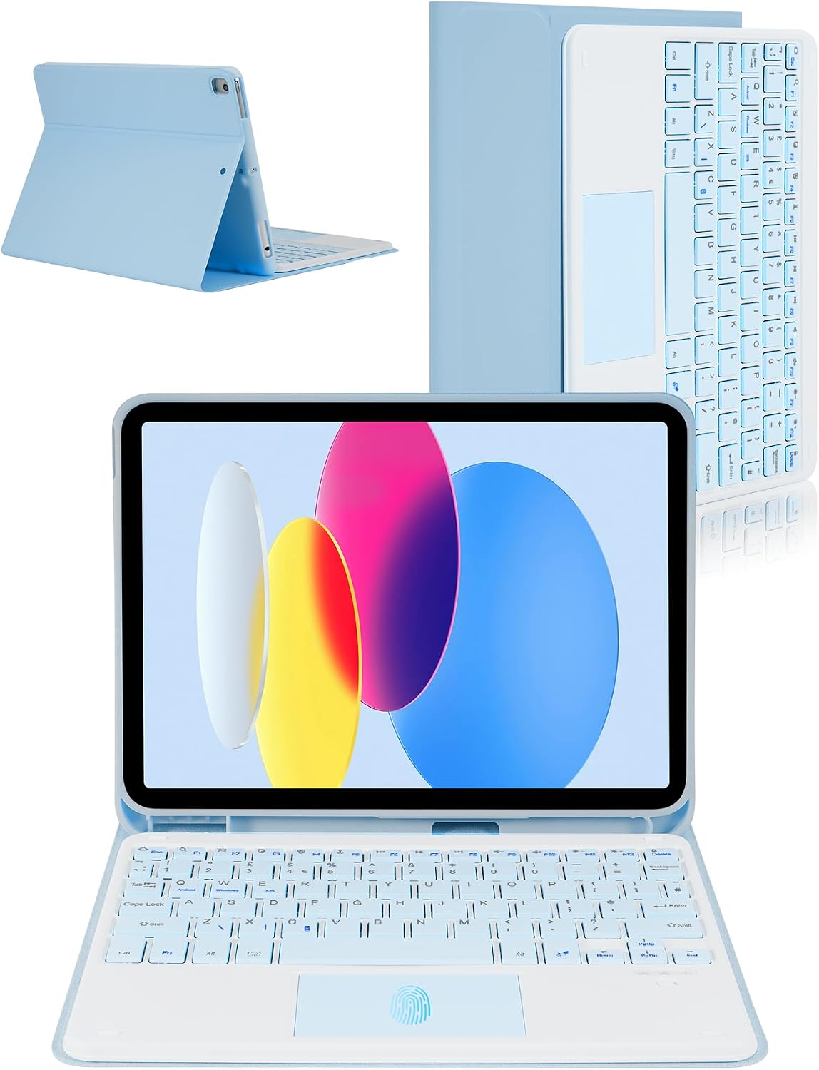 Detalle de Nsyee Wireless Keyboard Case with Touchpad 100h