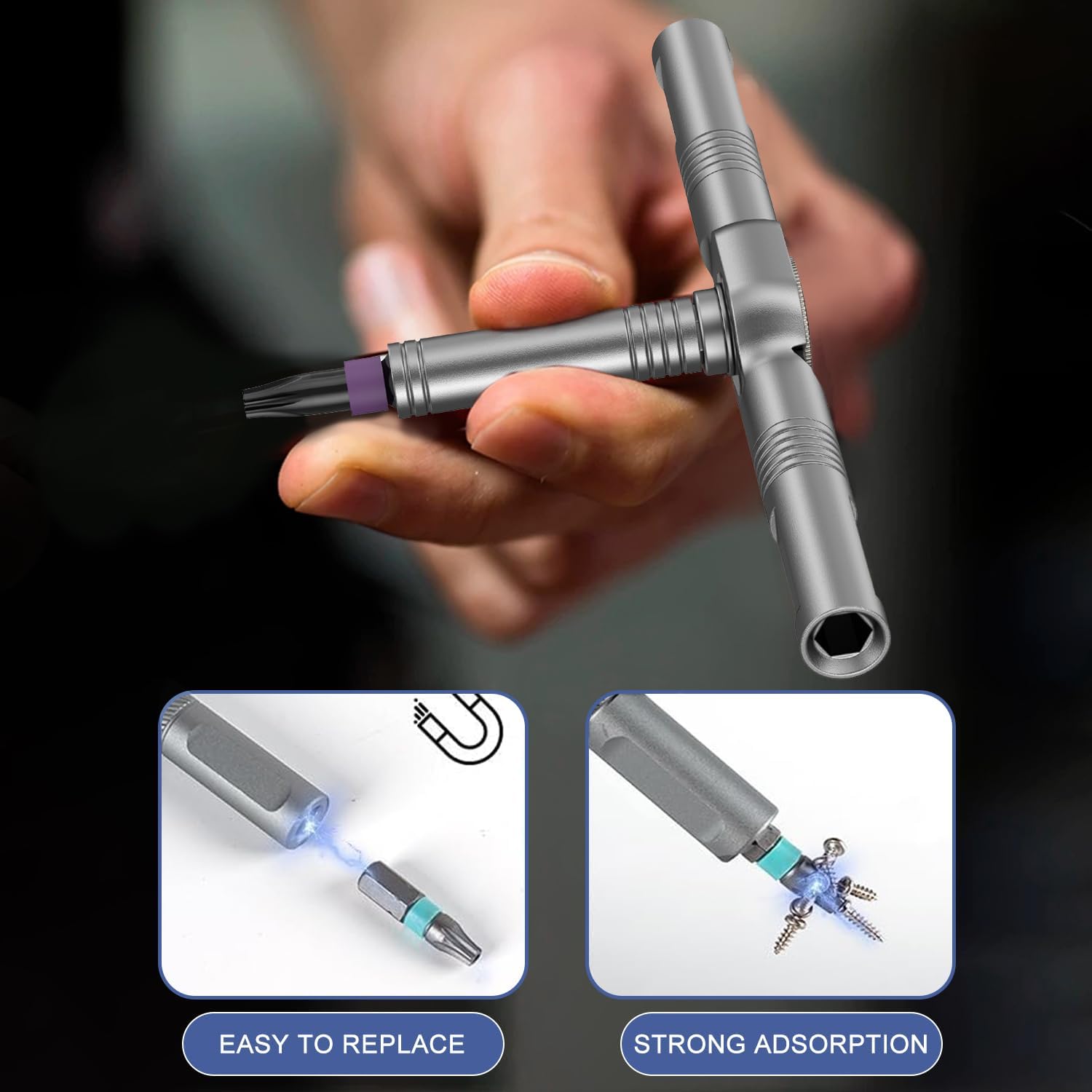 Thumbnail 6 de 24 in 1 Magnetic Screwdriver Set with Detachable Ratchet Handle