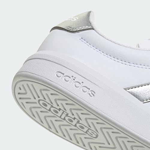 Thumbnail 5 de adidas Mixte Enfant Grand Court 3.0 Junior – Chaussures scolaires en White/Silver Métallisé