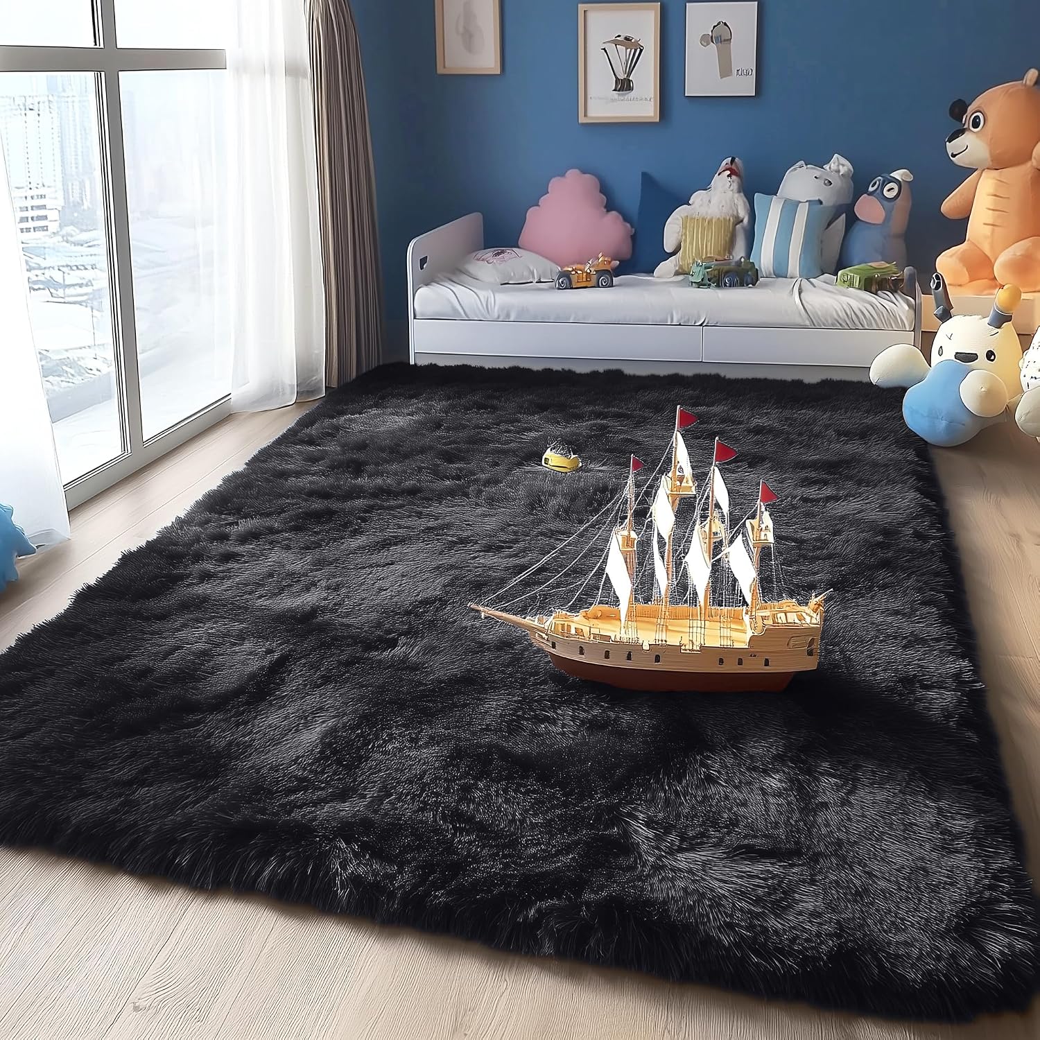 Thumbnail 6 de OLANLY Area Rug, 4x5.9 ft