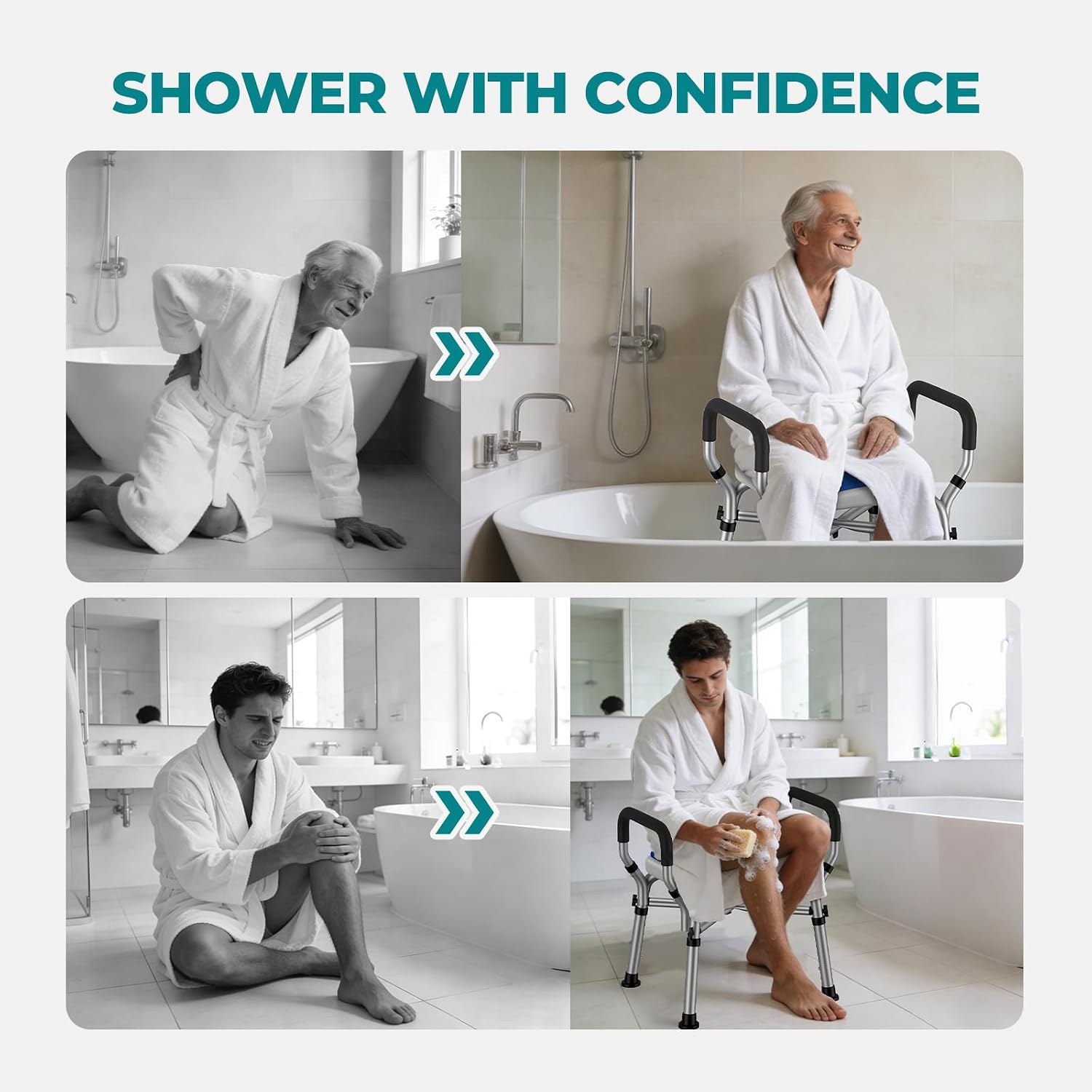 Thumbnail 6 de Shower Chair with 22-Inch Seat