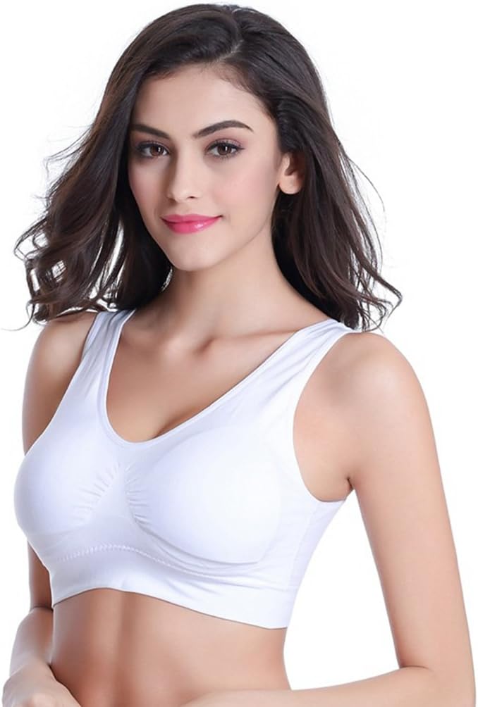 Detalle de Vermilion Bird Women’s 3-Pack Seamless Sports Bras with Removable Pads