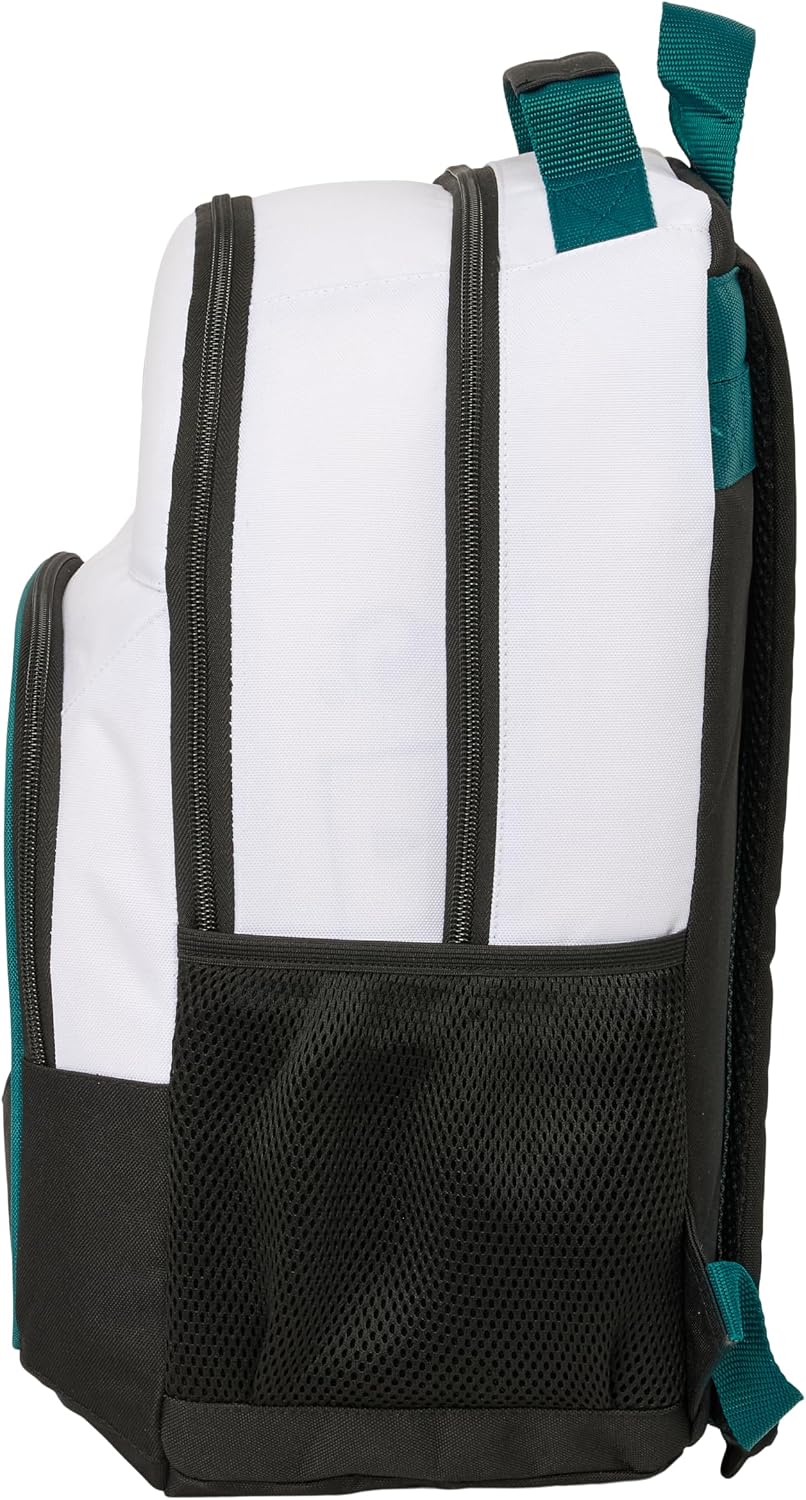 Detalle 2 de Mochila Safta Real Madrid Equipación 26/27: amplitud, comodidad y durabilidad para escolares