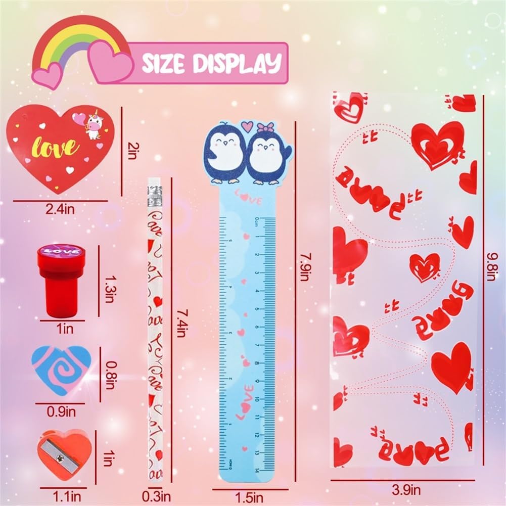 Detalle de UMEELR 28 Valentines Day Cards Set ๐