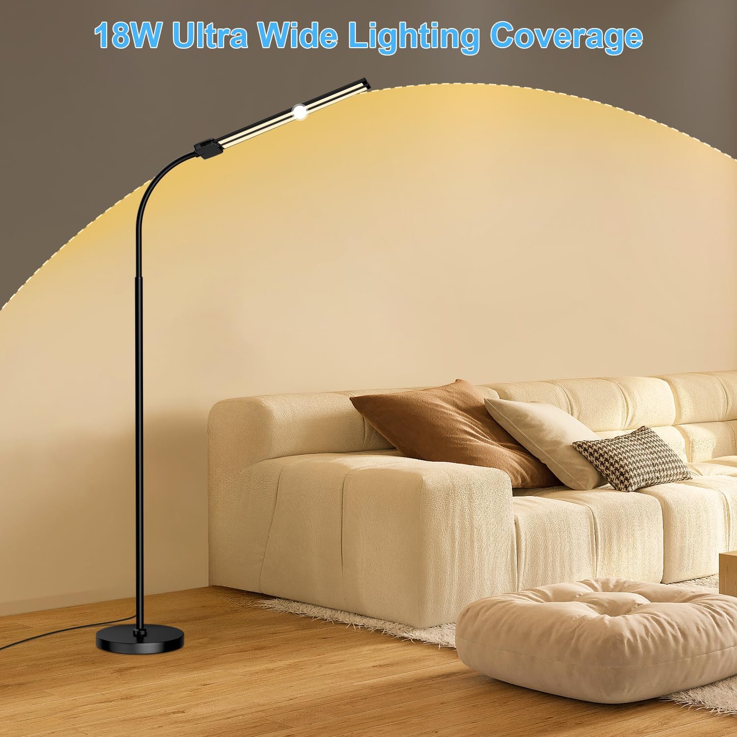 Thumbnail 6 de LED Dual Head Floor Lamp 18W LED