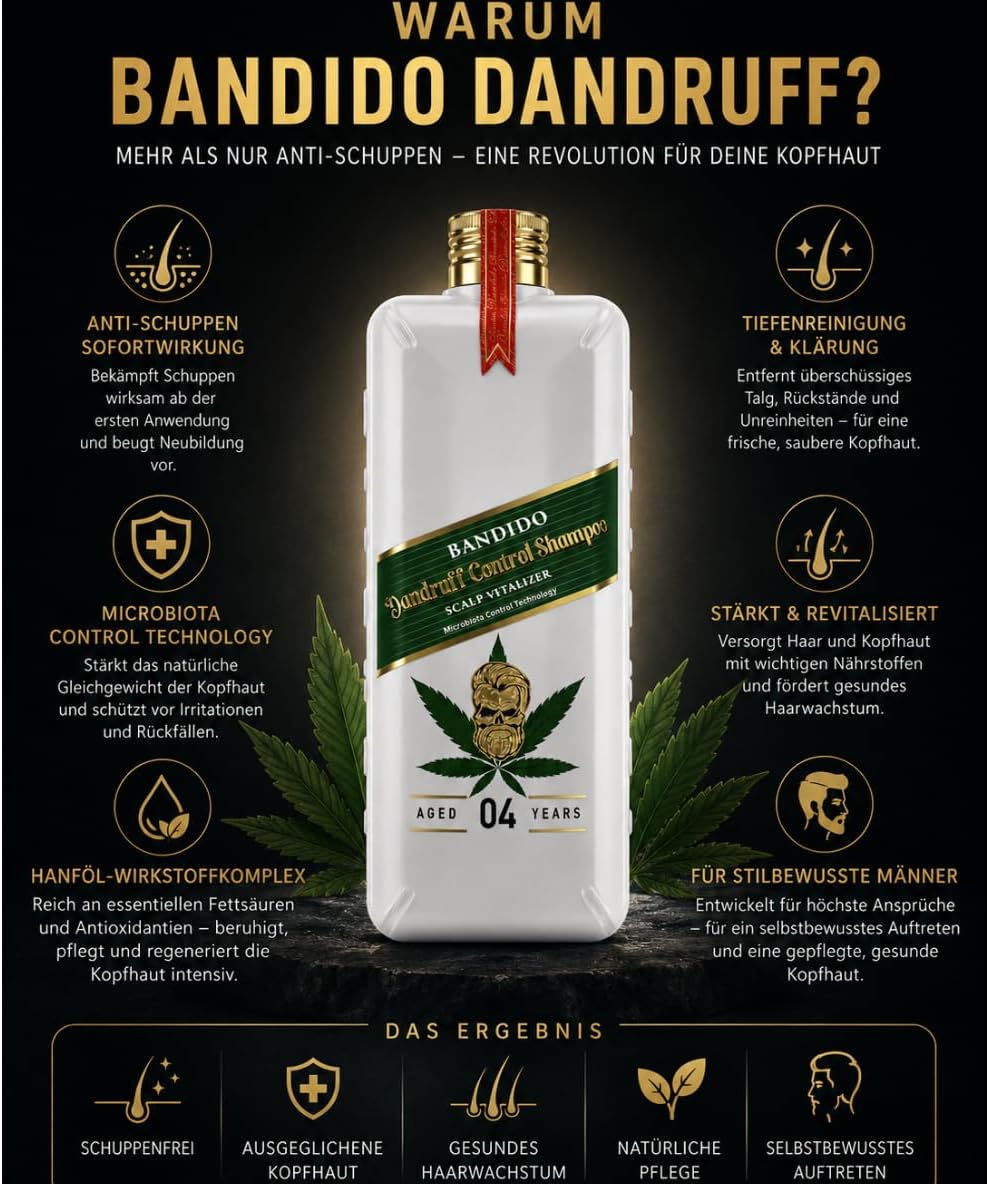 Detalle 2 de Bandido Roos Shampoo 350 ml, sulfaat- en zoutvrij met menthol