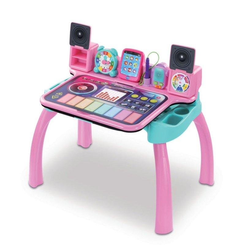Detalle 2 de MagiBureau 6 en 1 Rosa de VTech: centro de actividades musical para niños de 3 a 7 años
