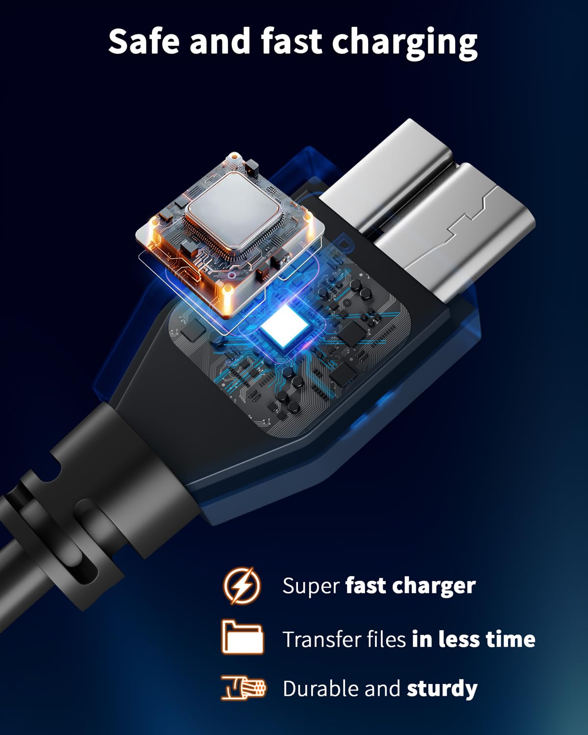 Thumbnail 4 de ITD ITANDA USB 3.0 Micro B to USB-C 6ft cable