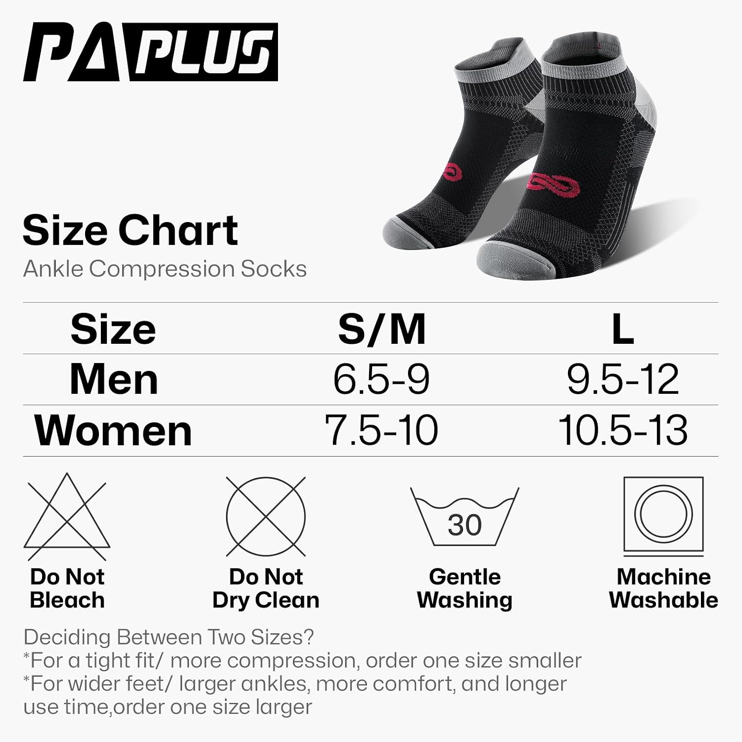 Detalle 1 de PAPLUS Ankle Compression Sock 15-20 mmHg