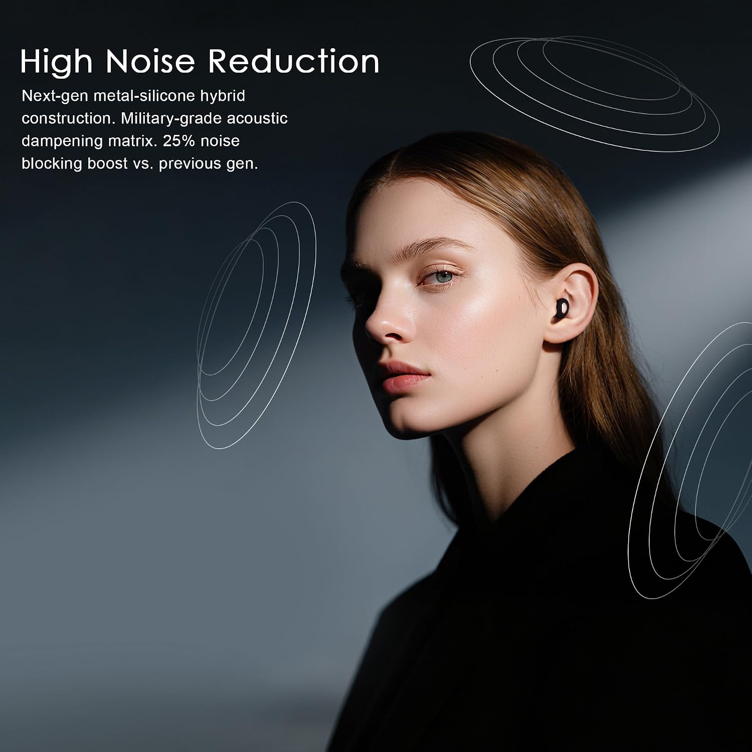 Detalle de Pro-Comfort Ear Plugs for Sleep with Advanced Metal Filter – 46dB Noise Reduction