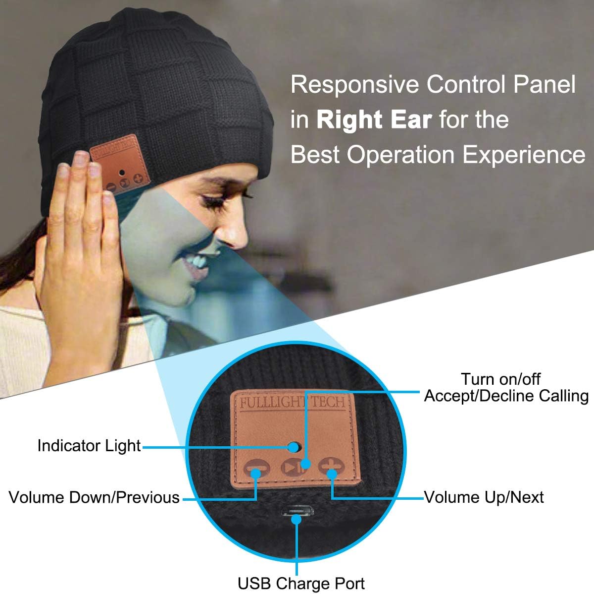Thumbnail 4 de Bluetooth Beanie Hat with Speakers