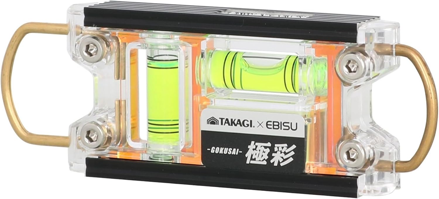 Detalle de 髙儀 TAKAGI×EBISU トビレベル 2 極彩 グリーン TB2-GKG 水平器・強力マグネット・V溝