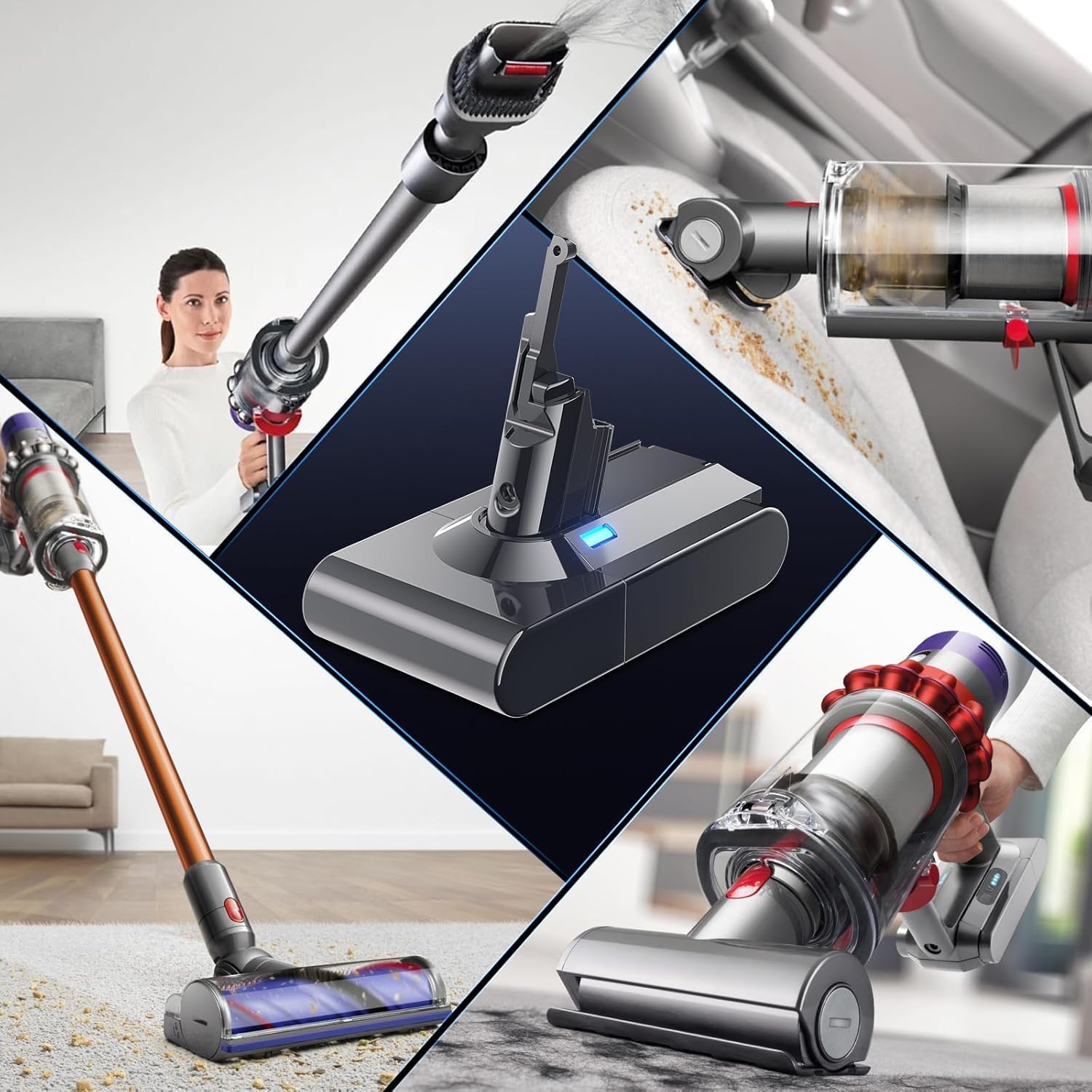 Thumbnail 5 de Powtree V8 Akku für Dyson SV10