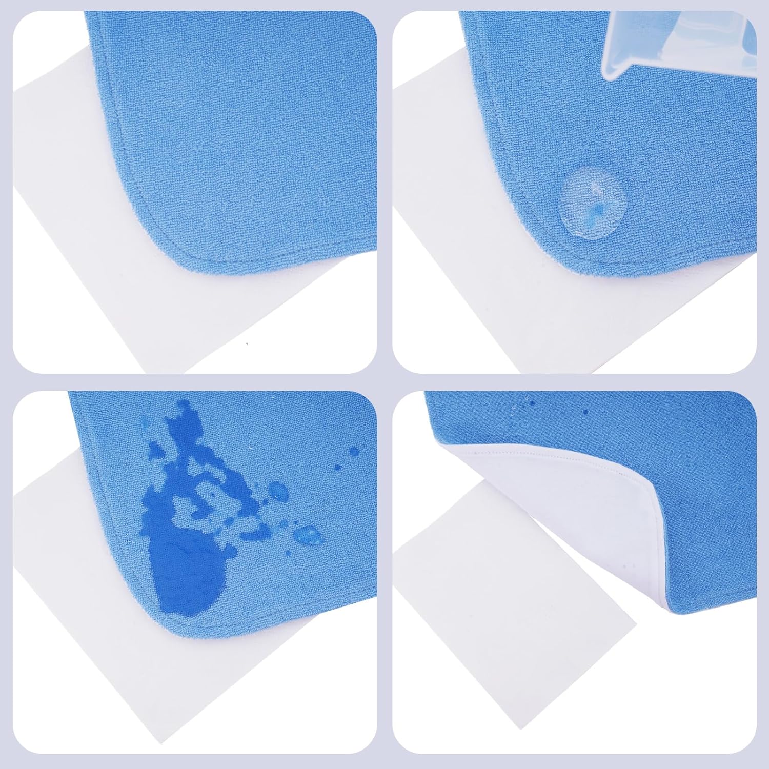 Thumbnail 4 de SLOSH Bavaglini impermeabili con elastico 5 pezzi per asilo e svezzamento (0-3 anni)