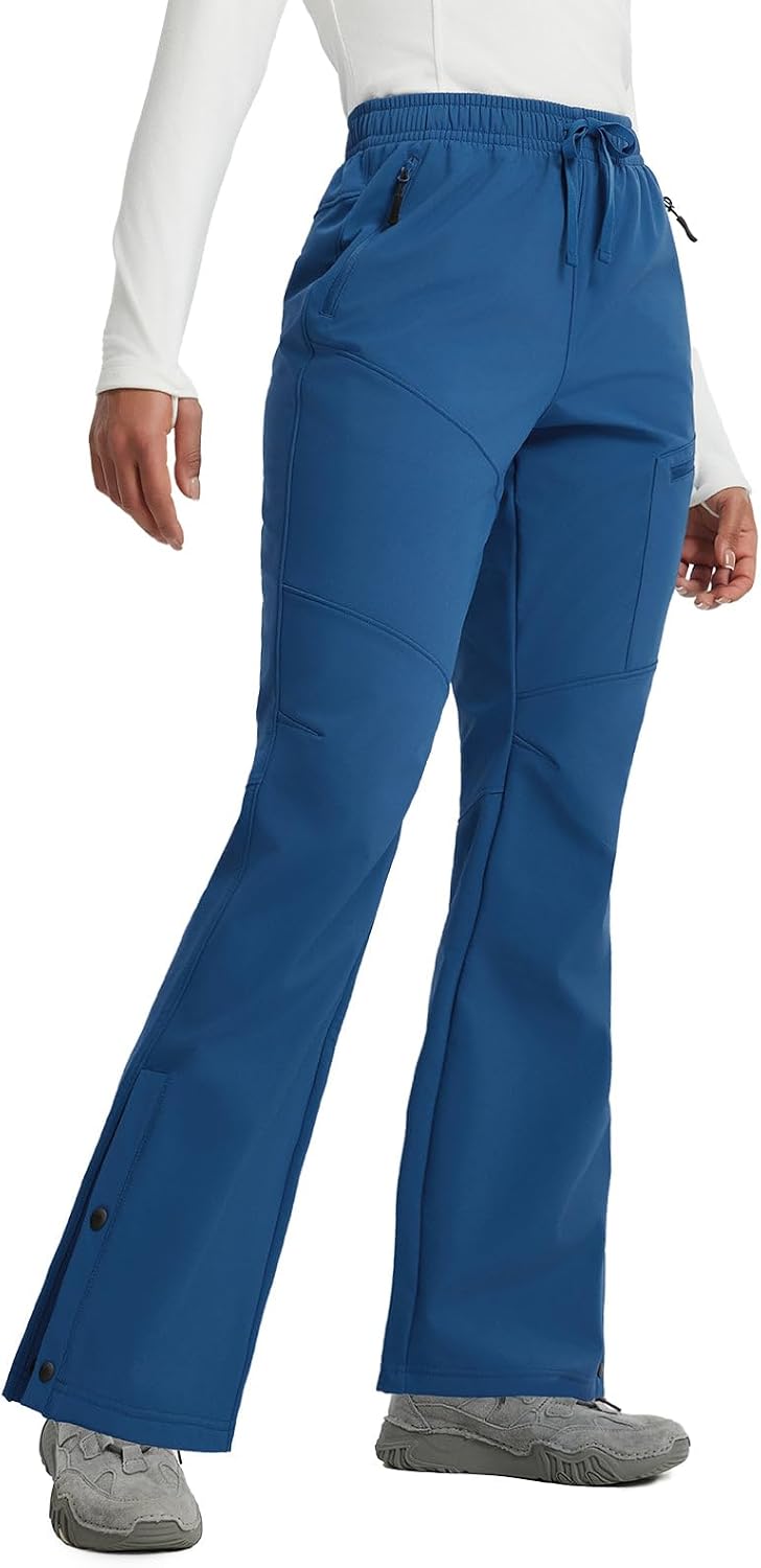 Detalle de baleaf Damen Thermohose Outdoorhose winddicht wasserabweisend