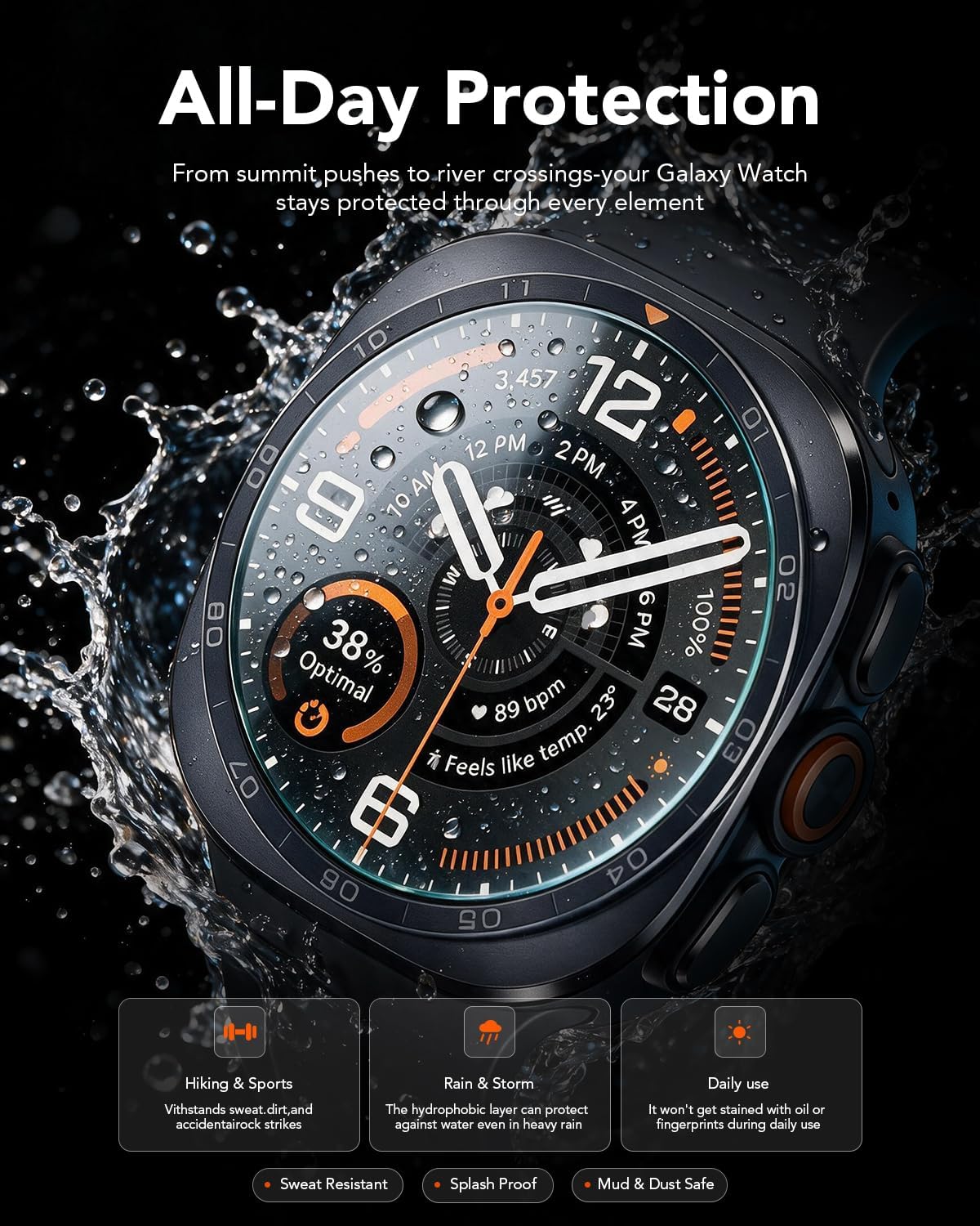 Thumbnail 6 de Aimtel 4‑Stück Panzerglas Displayschutz für Galaxy Watch Ultra 2 47mm