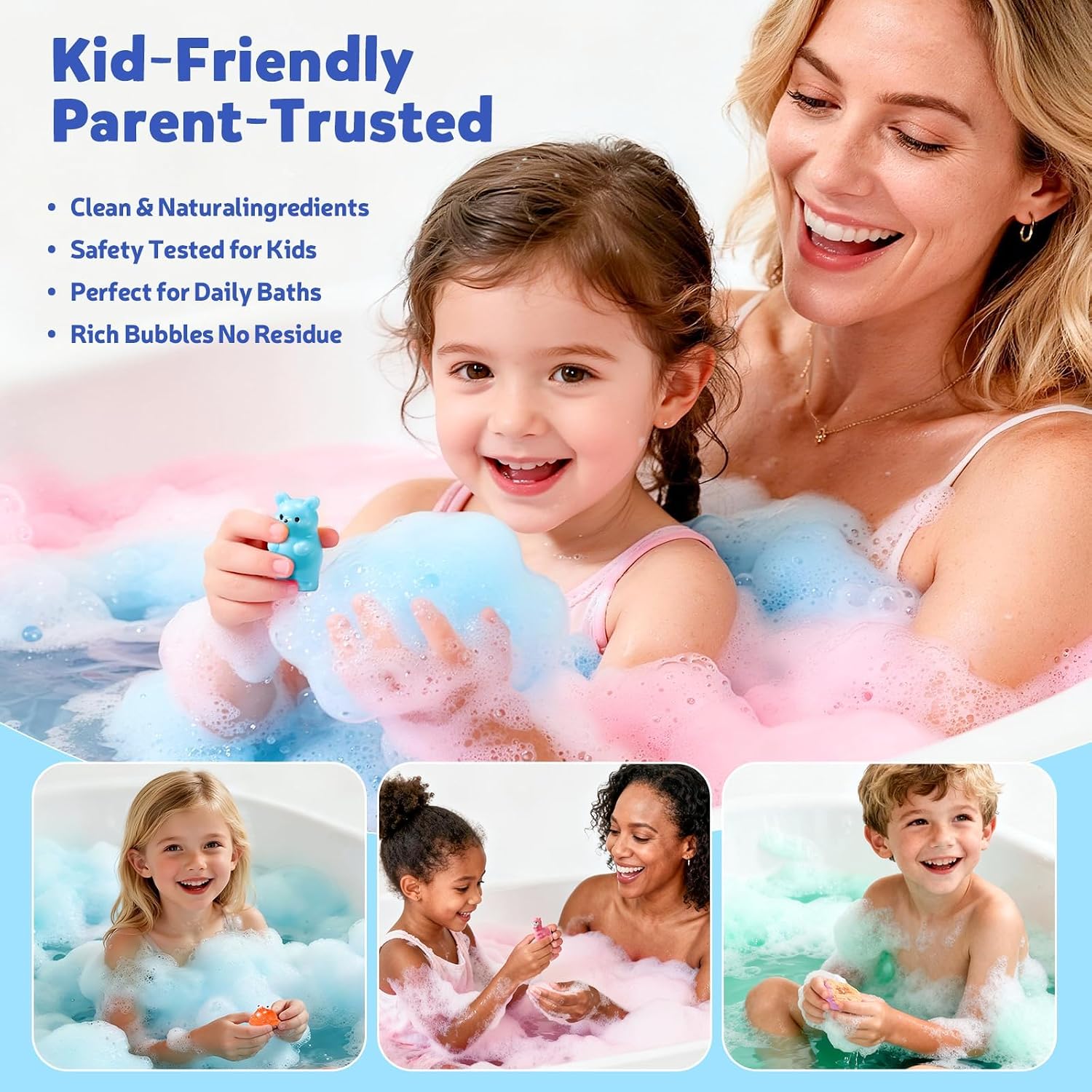 Detalle de 40 Kids Bath Bombs with Surprise Inside: Ocean & Jungle Animal Gift Set