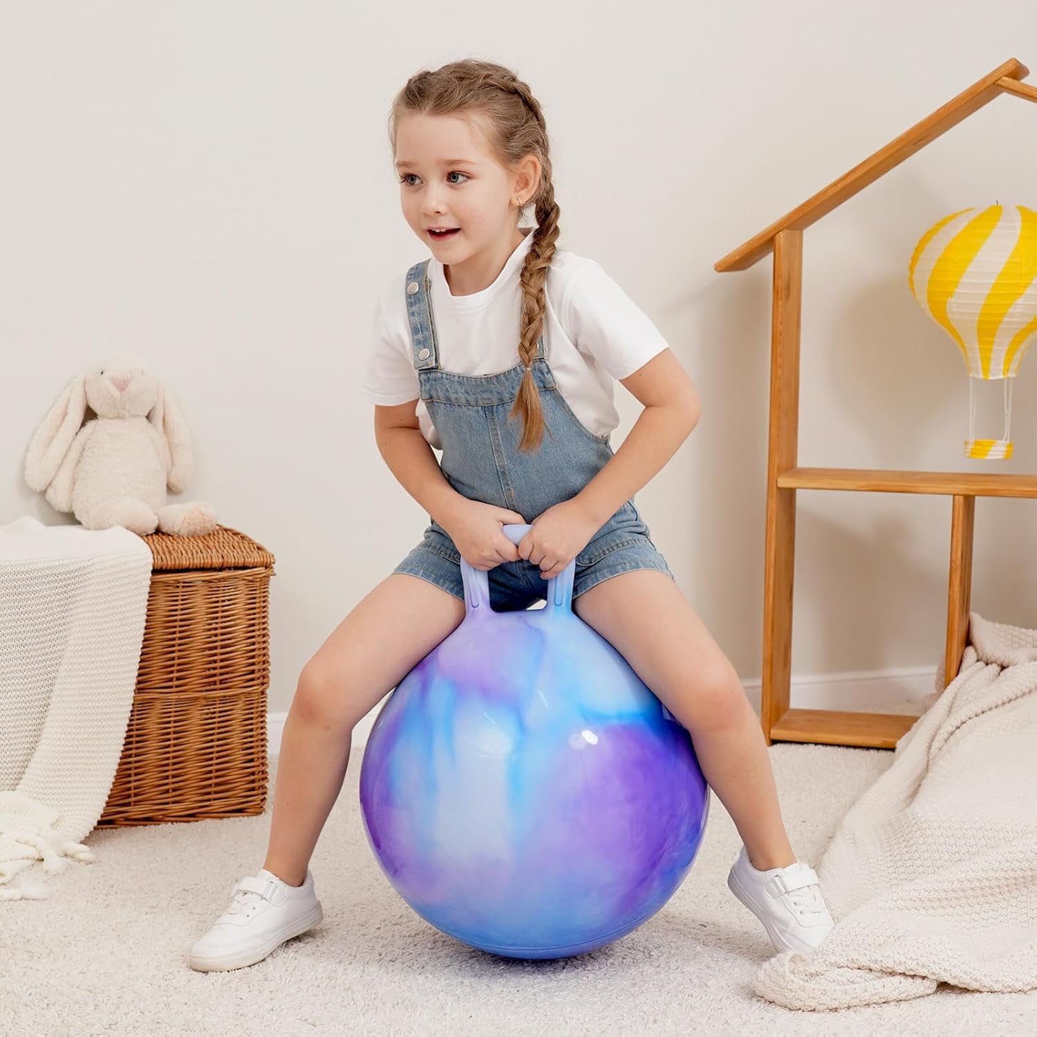 Thumbnail 5 de INPODAK Space Hopper for Kids (20-inch) with Handle – jumping ball for ages 5 to 9