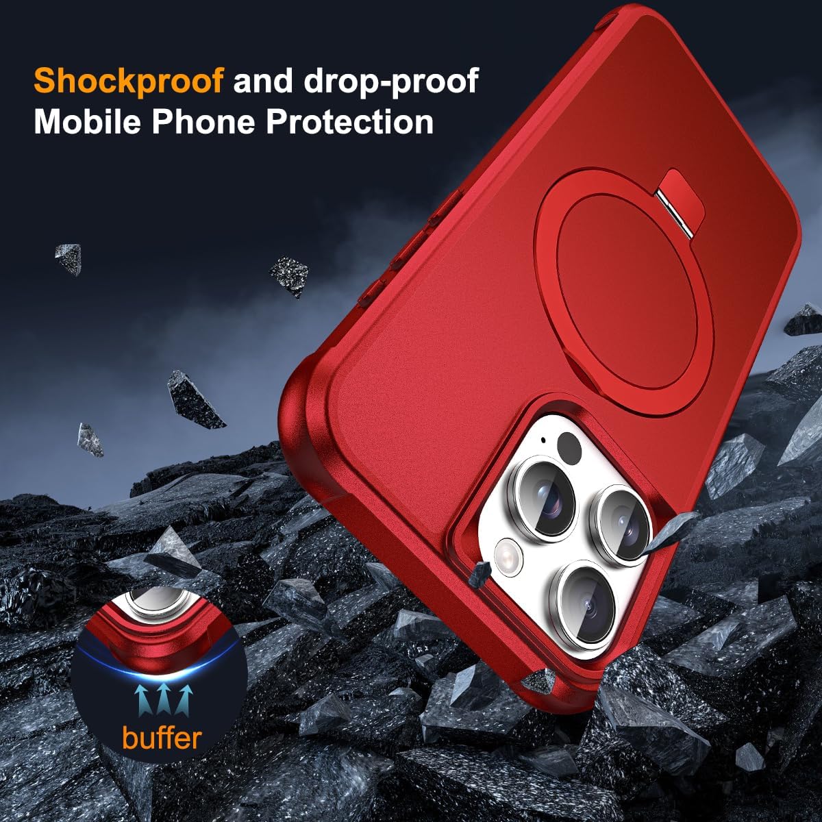 Thumbnail 6 de SKYLMW iPhone 15 Pro Case 6.1" Red